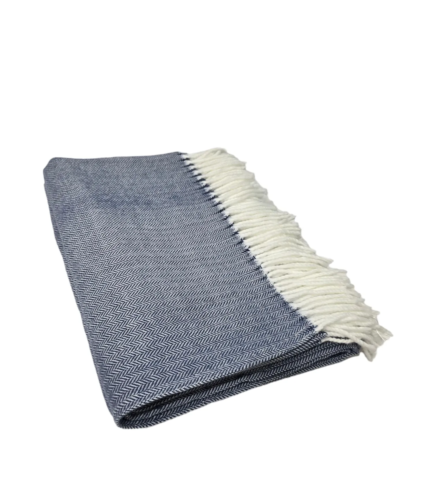 402 - Fringed Herringbone - 50" x 60"
