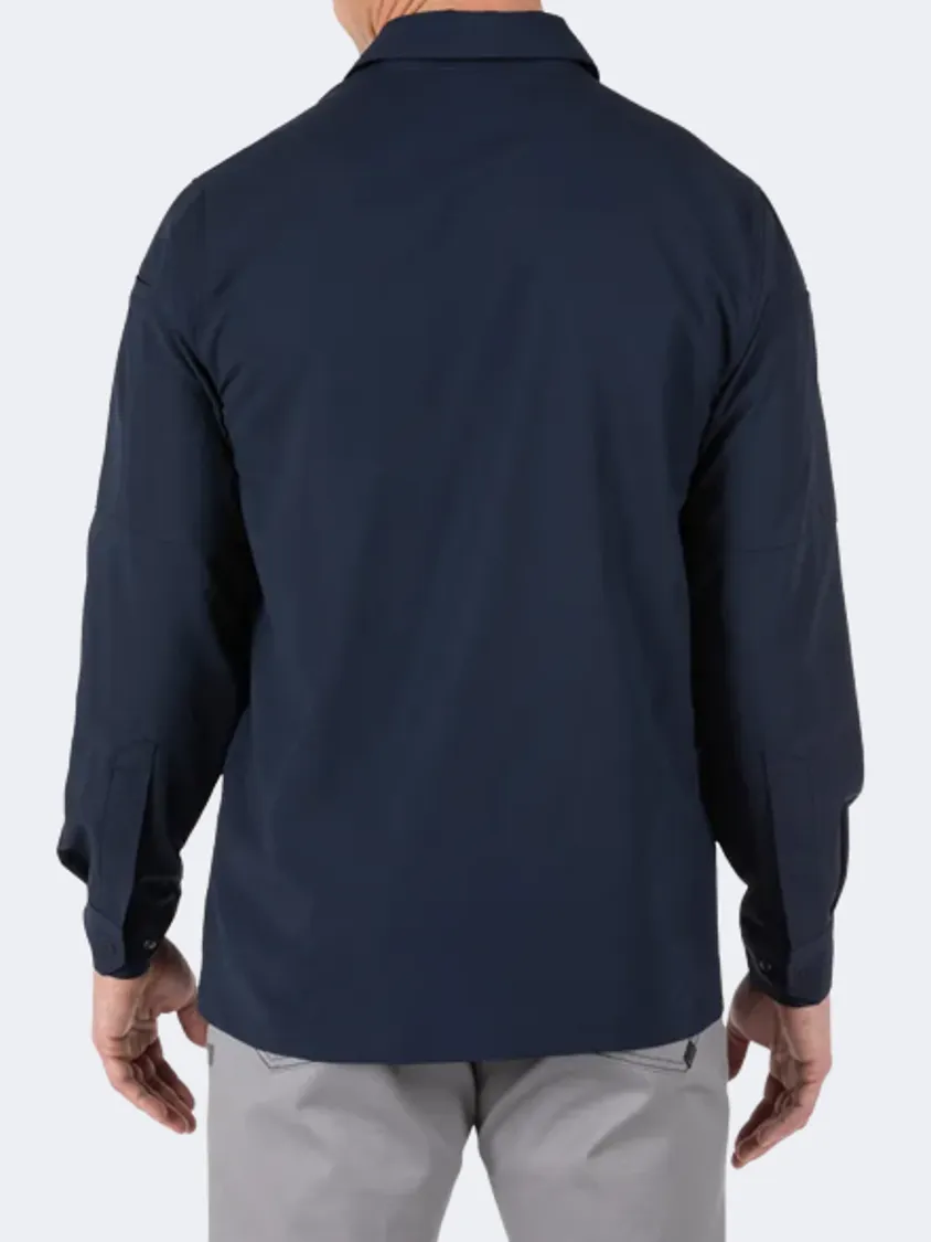 72417-787 Freedom Flex Woven Ls Peacoat