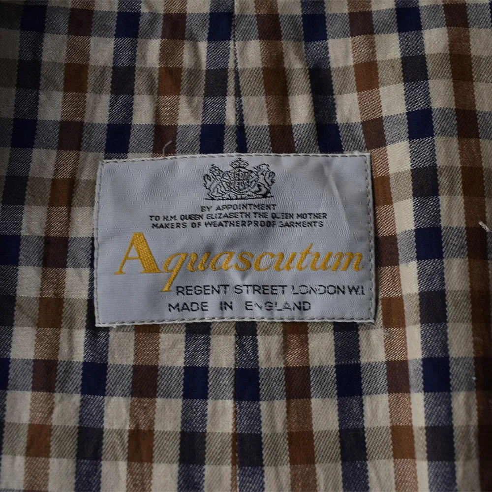 90’s Aquascutum クラブハウスチェックライナー ステンカラーコート 221027