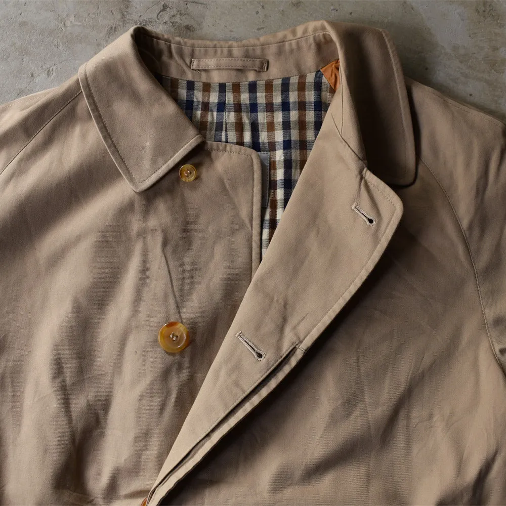 90’s Aquascutum クラブハウスチェックライナー ステンカラーコート 221027