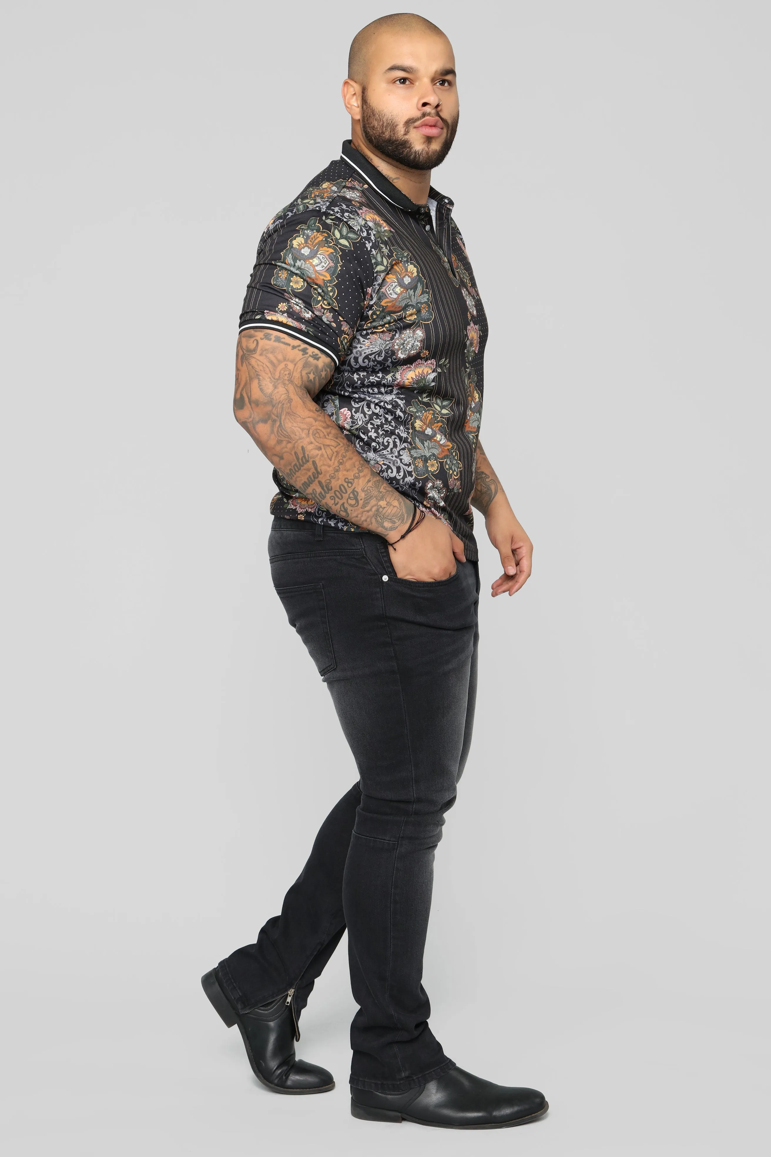 Alton Short Sleeve Polo - Black