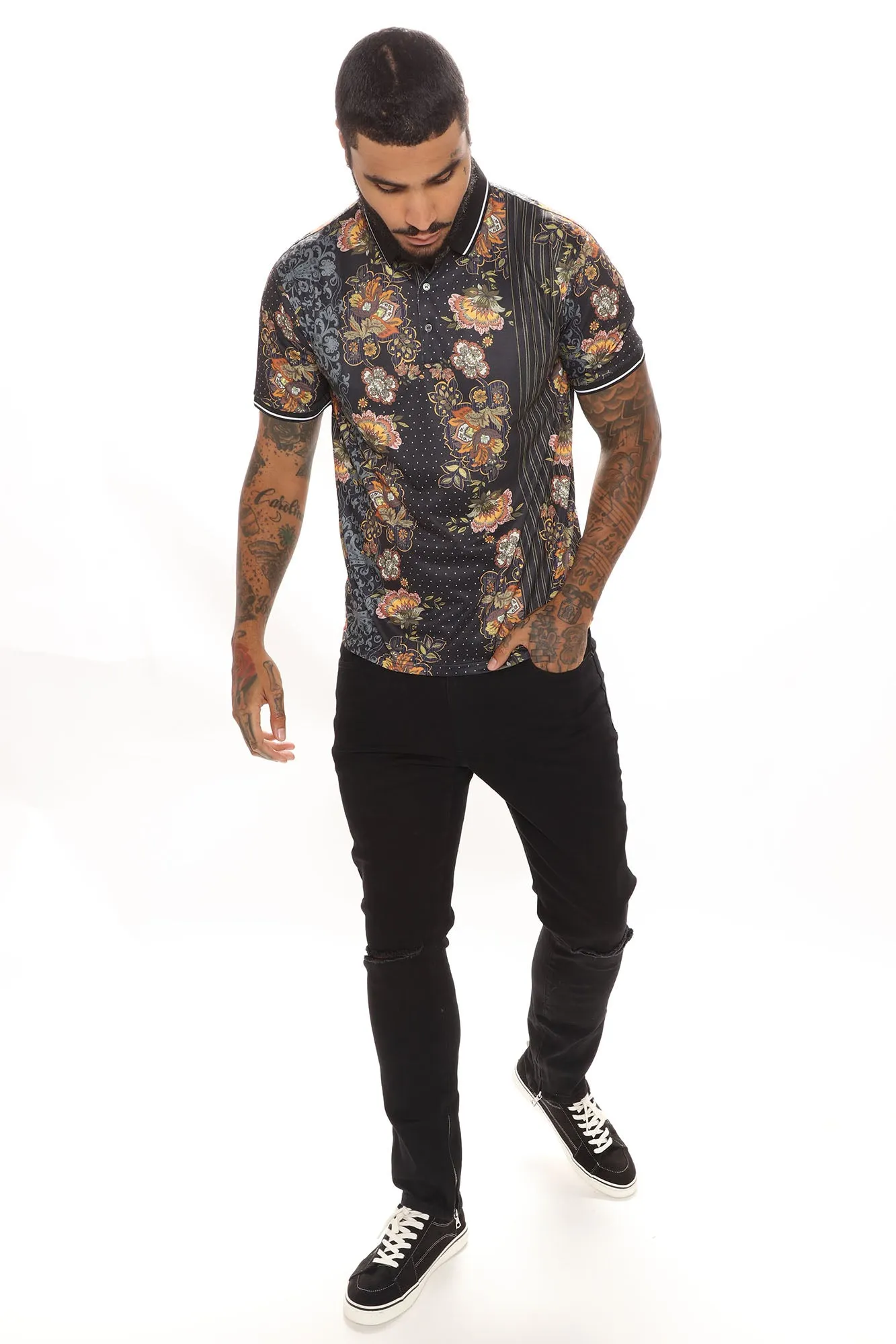 Alton Short Sleeve Polo - Black