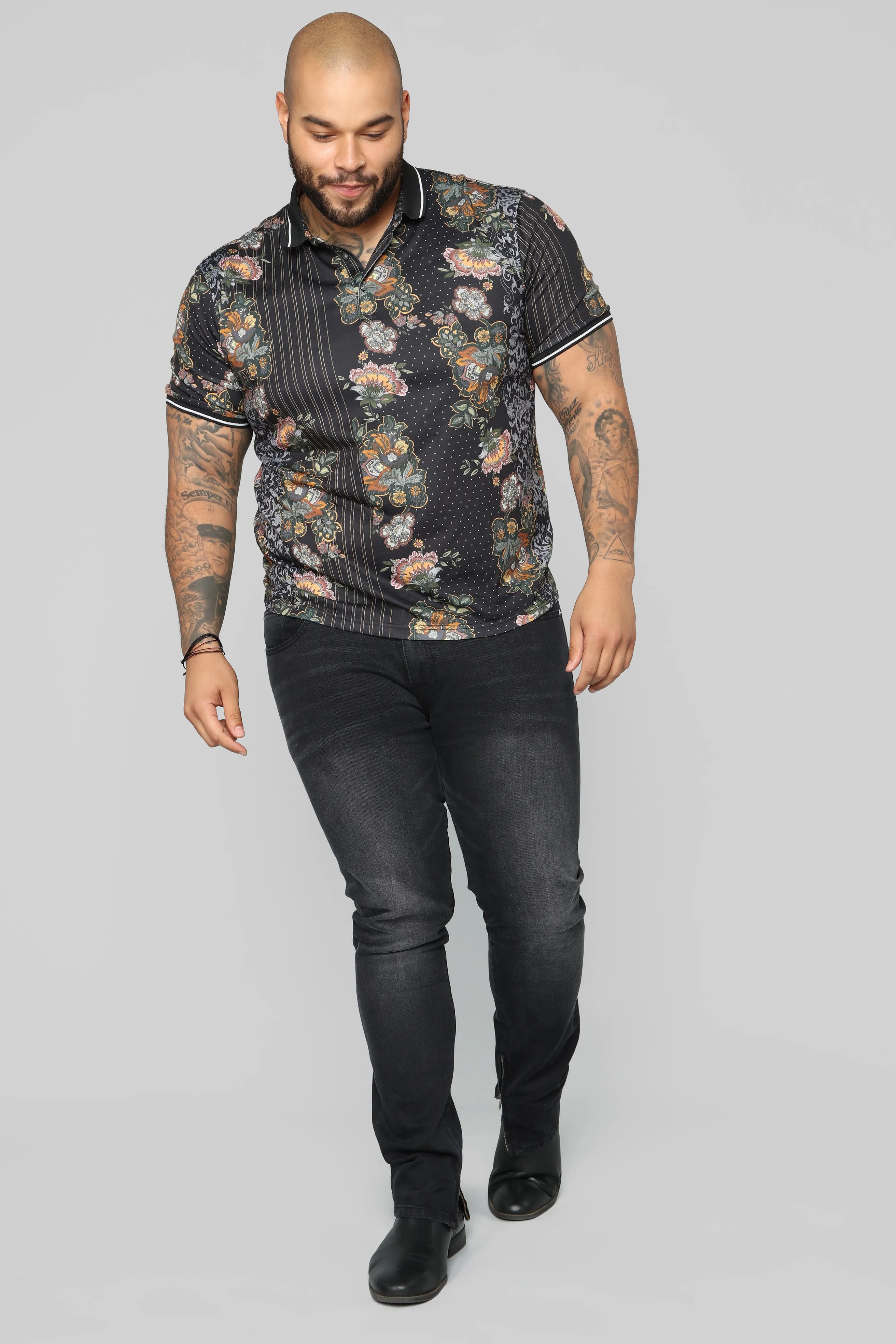 Alton Short Sleeve Polo - Black
