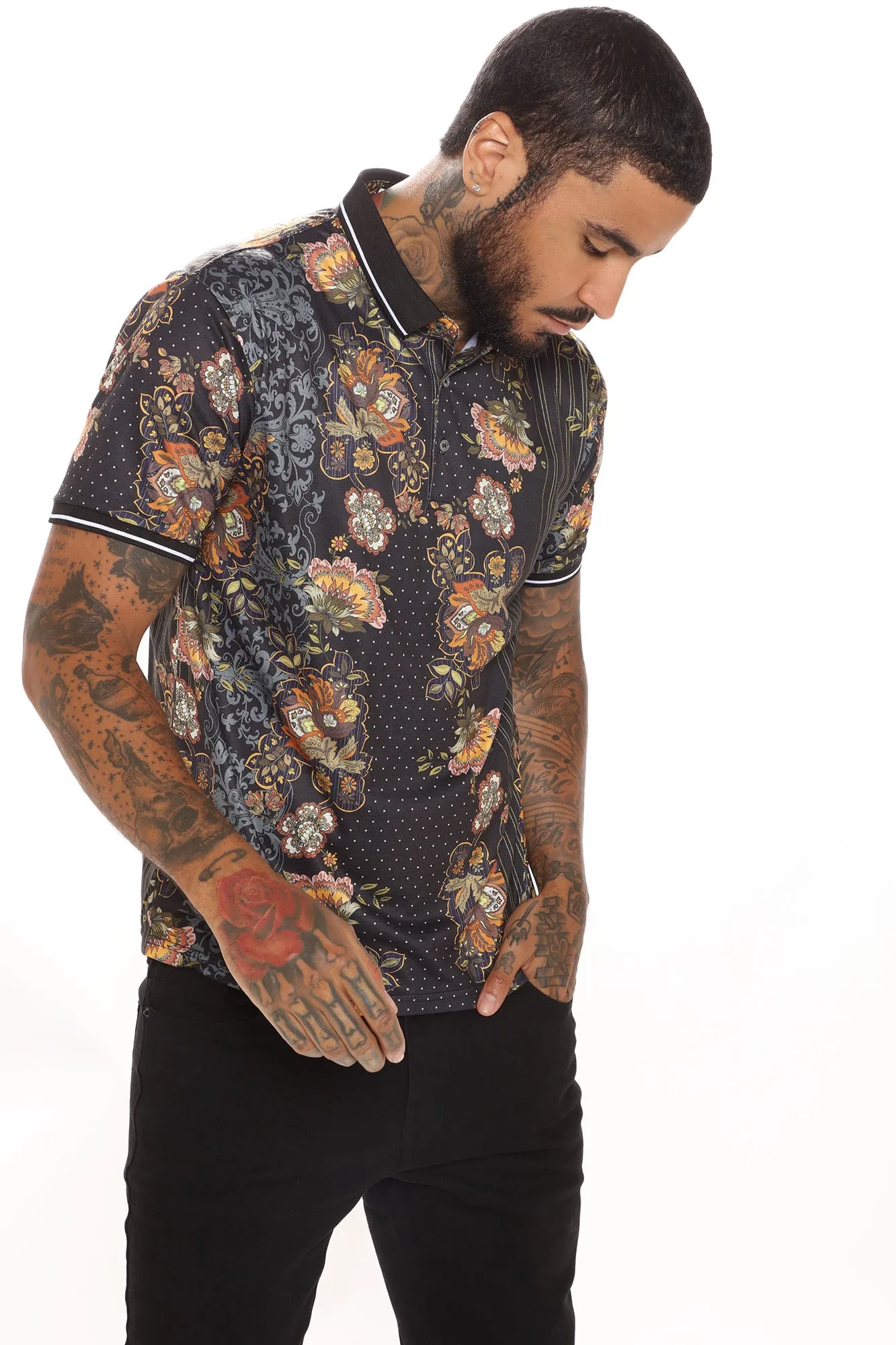 Alton Short Sleeve Polo - Black