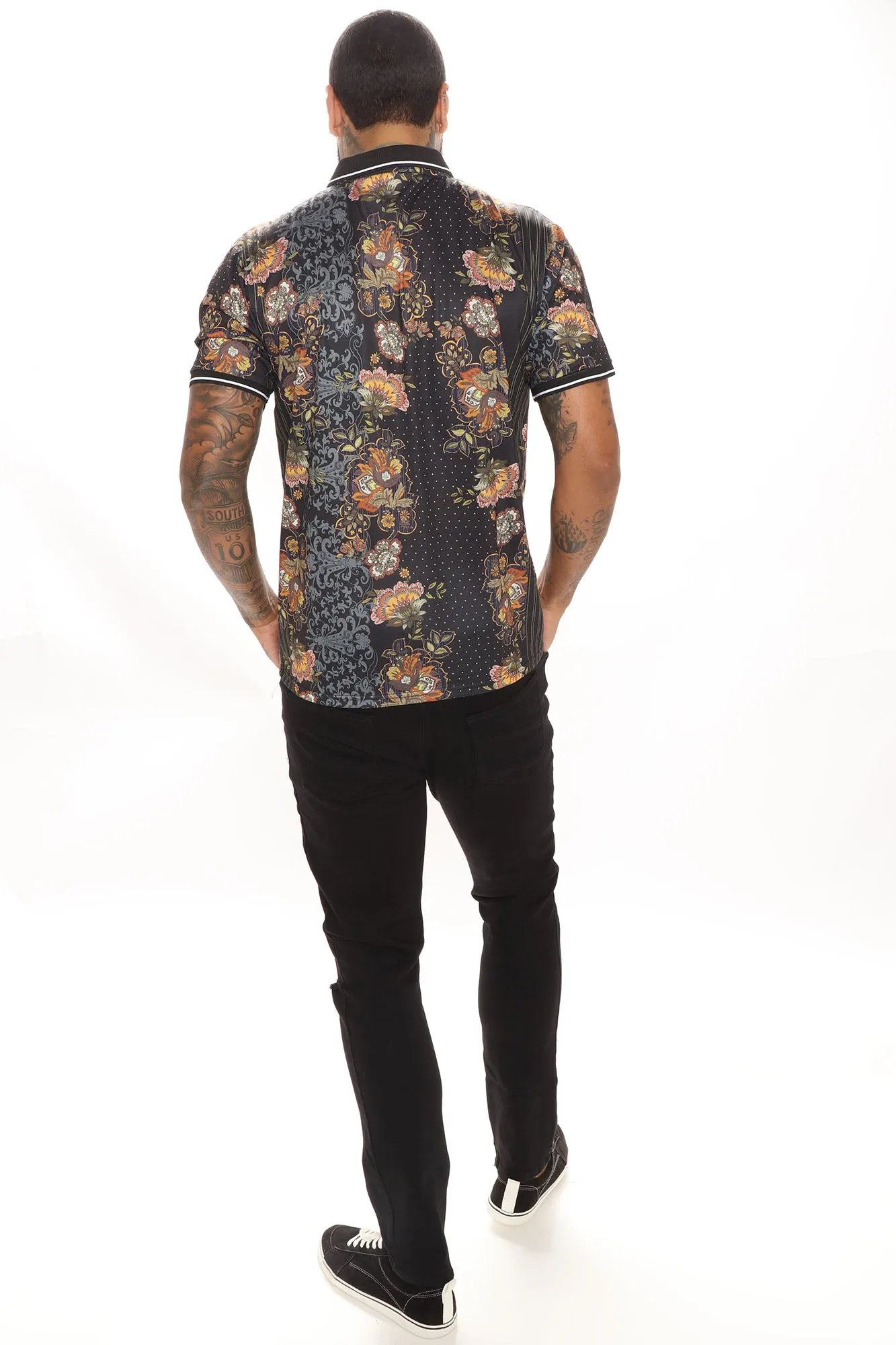 Alton Short Sleeve Polo - Black