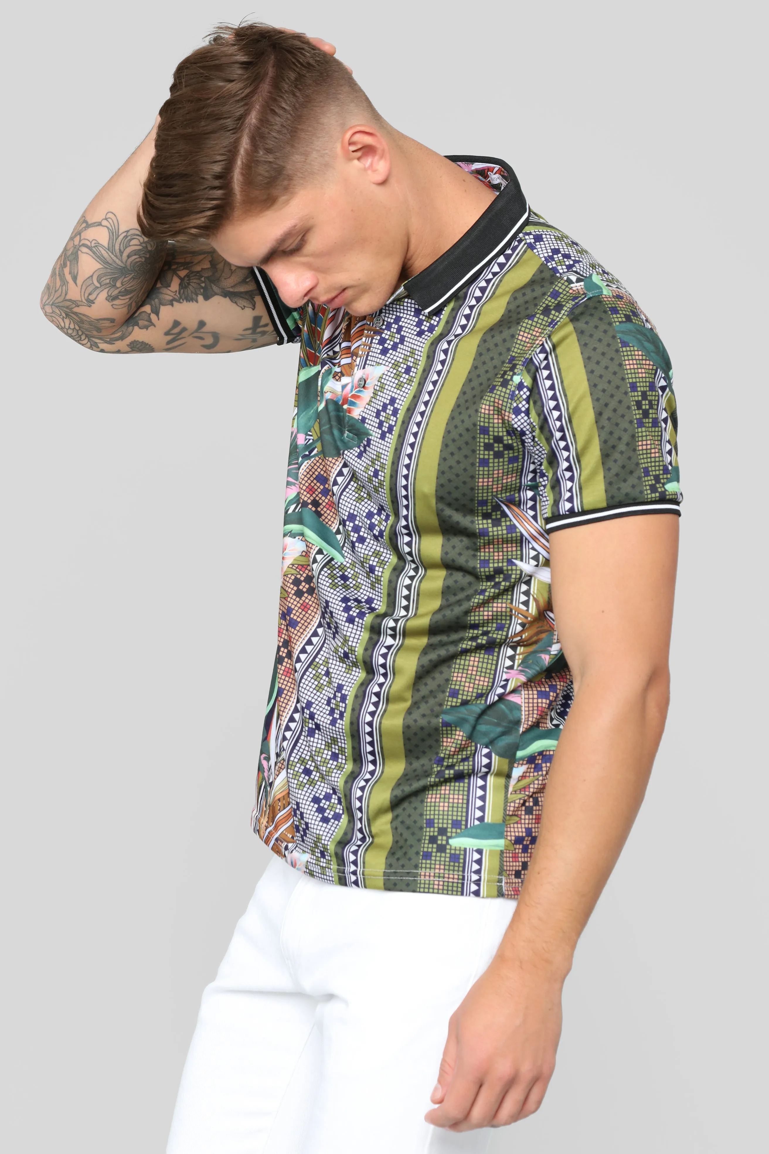 Alvaro Short Sleeve Polo - Green