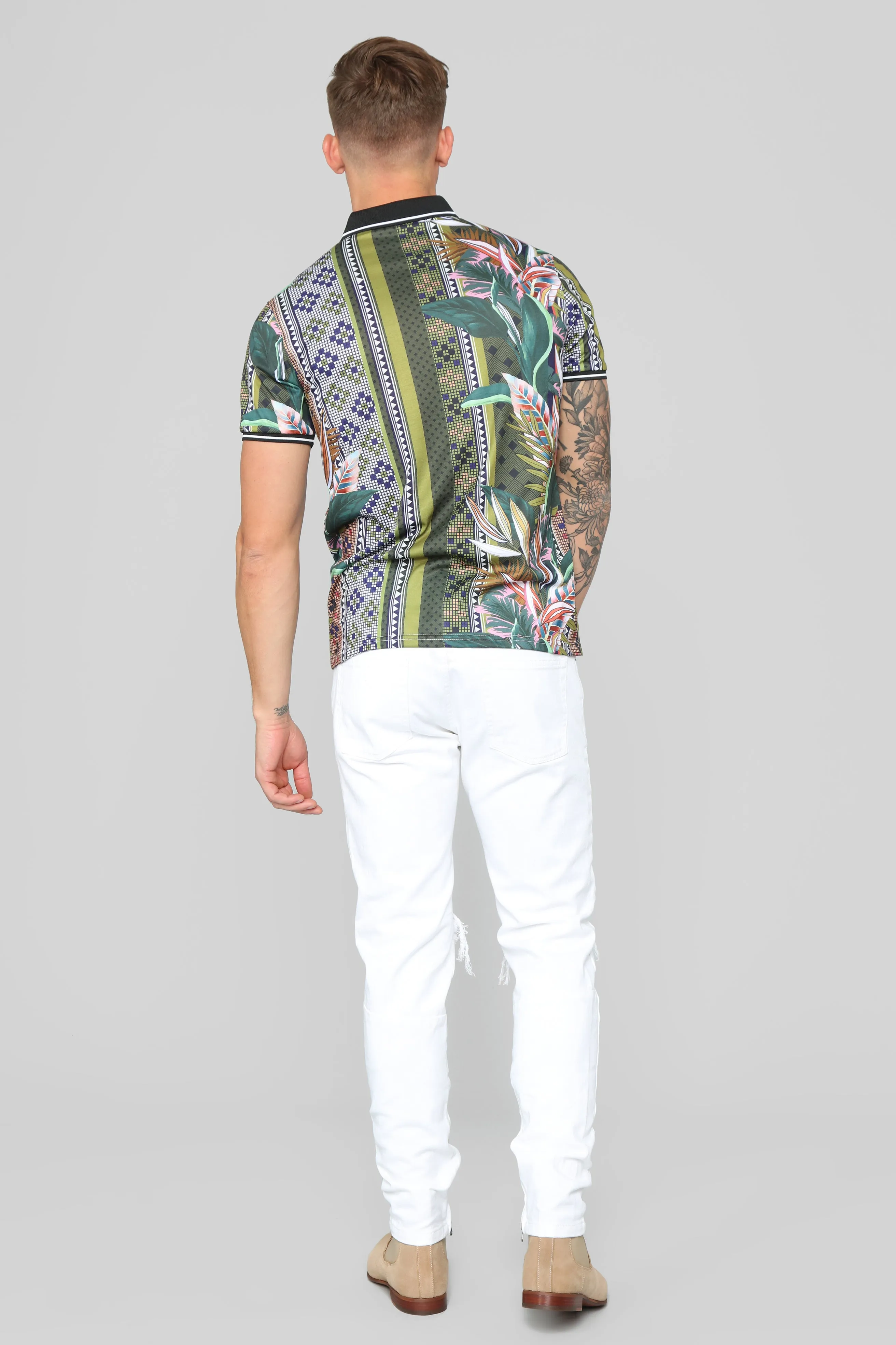 Alvaro Short Sleeve Polo - Green