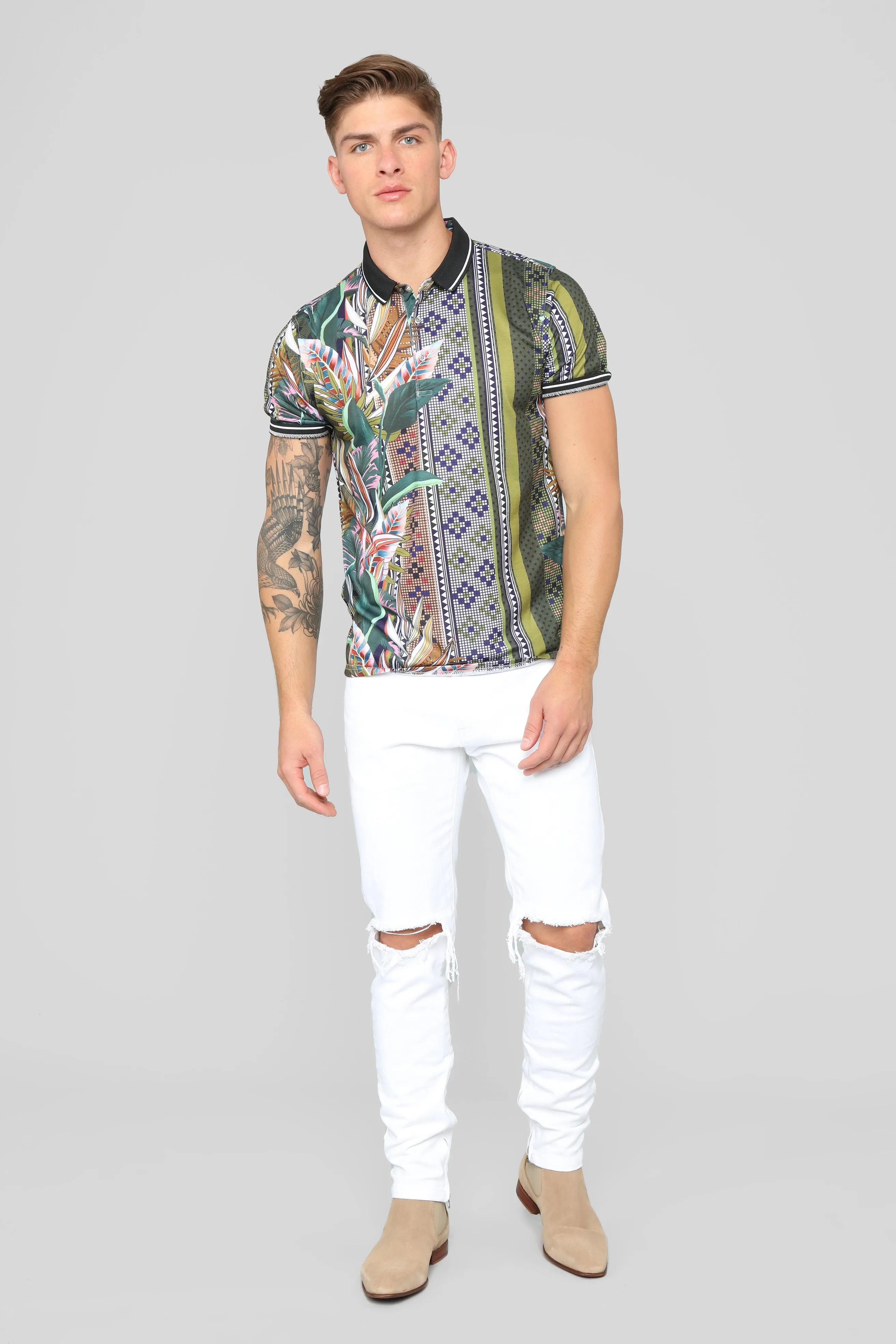 Alvaro Short Sleeve Polo - Green