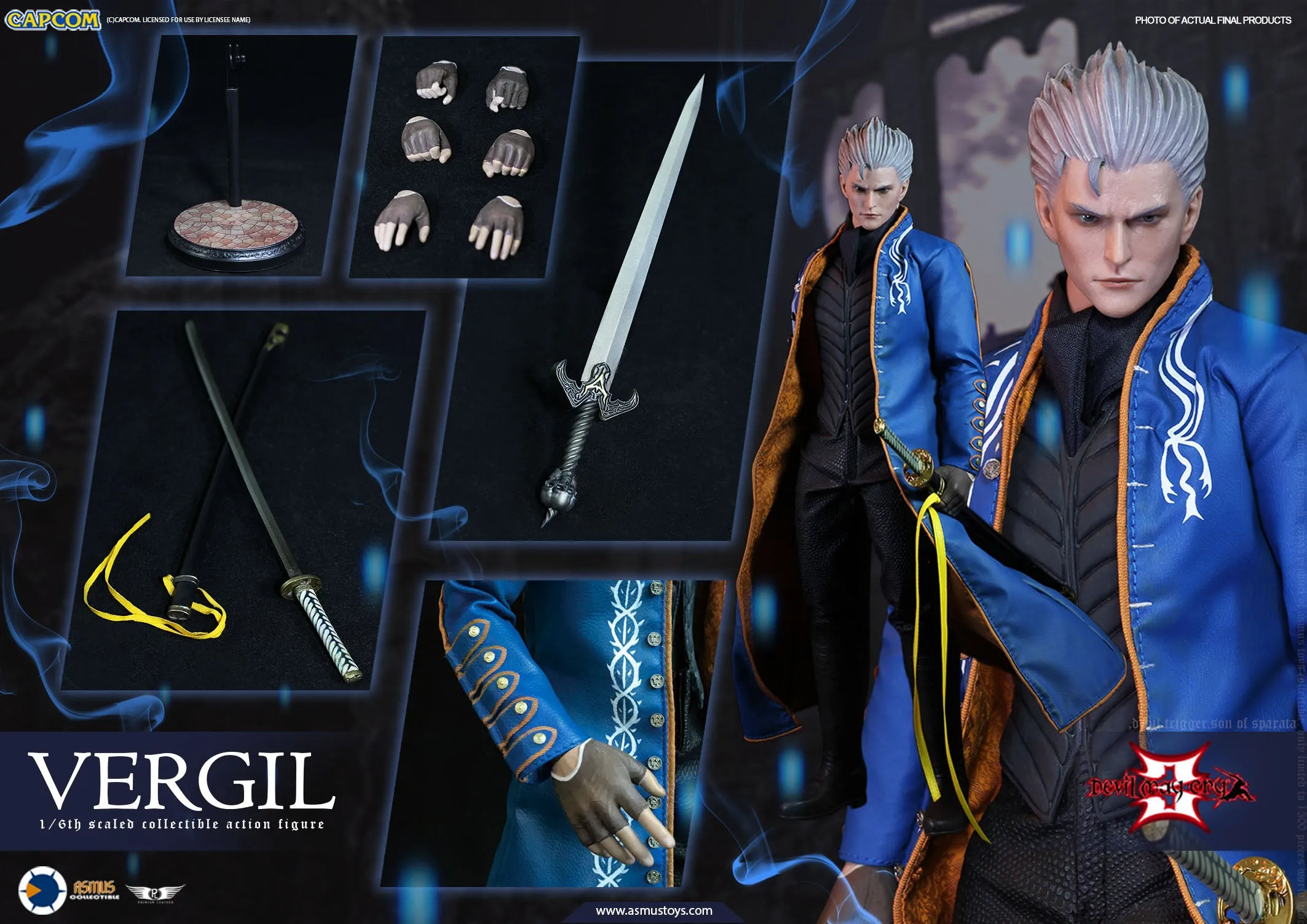Asmus Toys DMC002 Devil May Cry III Vergil 1/6 Scale