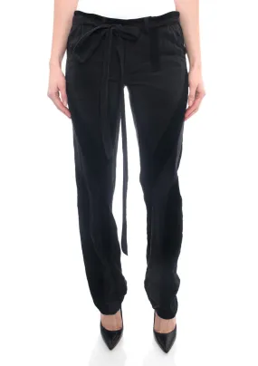 Balenciaga Spring 2002 Nicholas Ghesquiere Black Corduroy Pants - 38