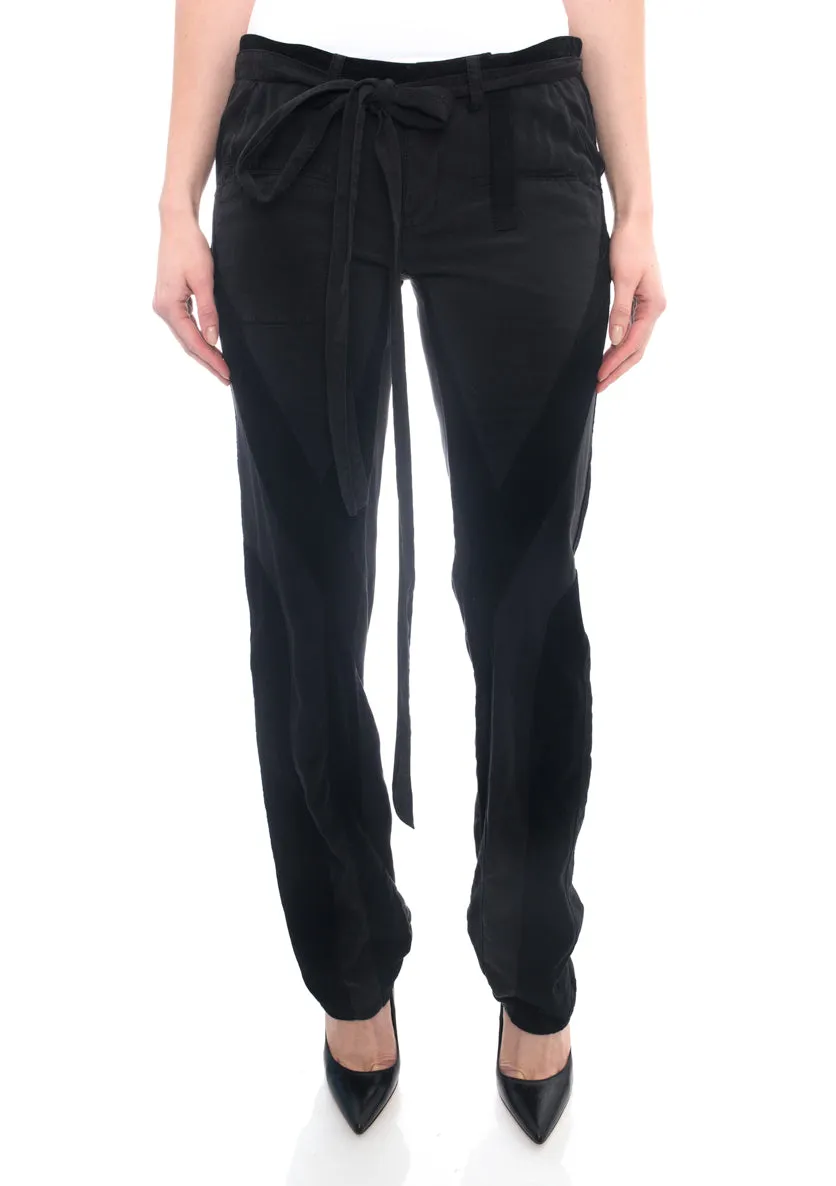 Balenciaga Spring 2002 Nicholas Ghesquiere Black Corduroy Pants - 38