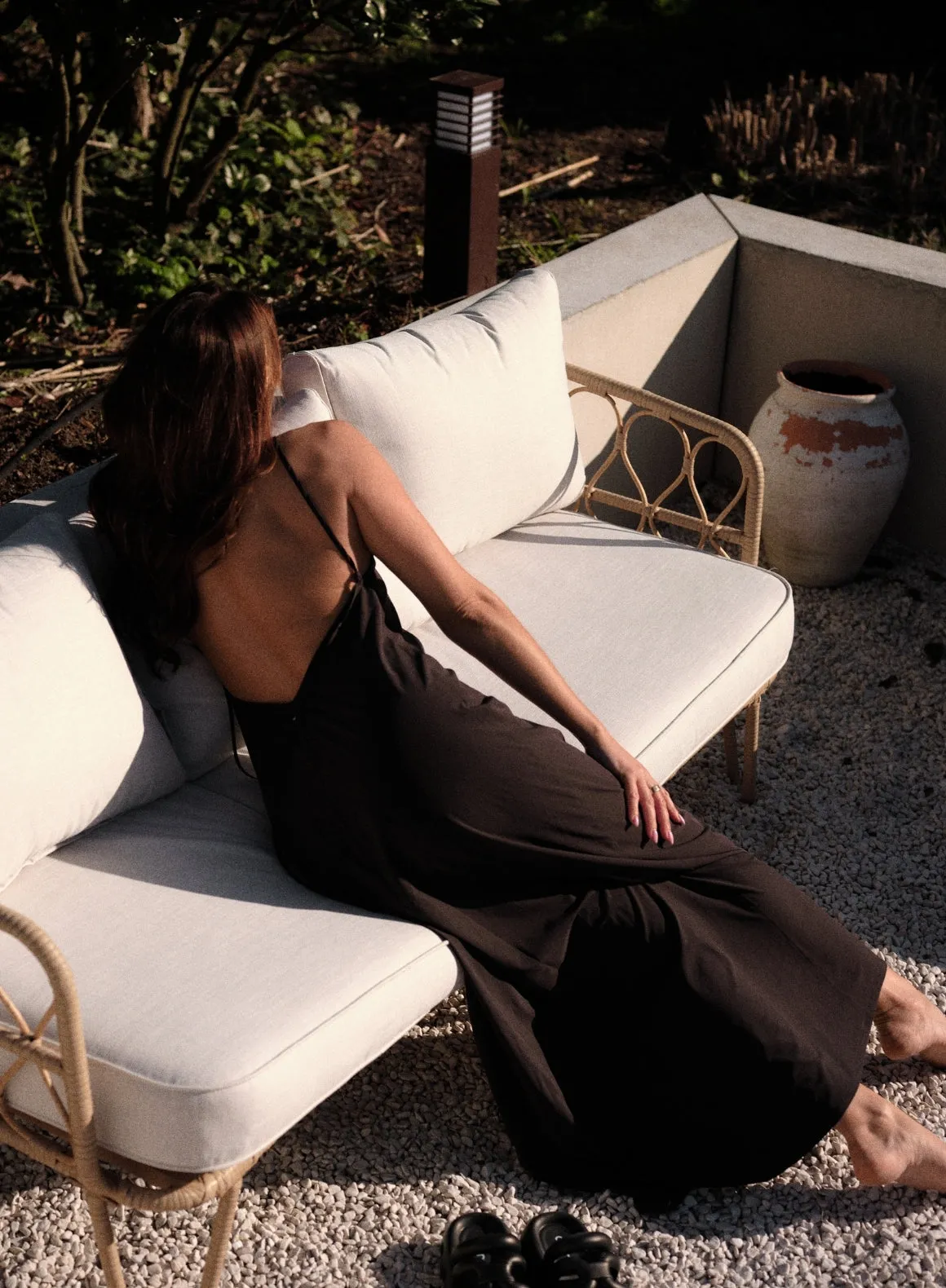 Black Flowy Long Dress