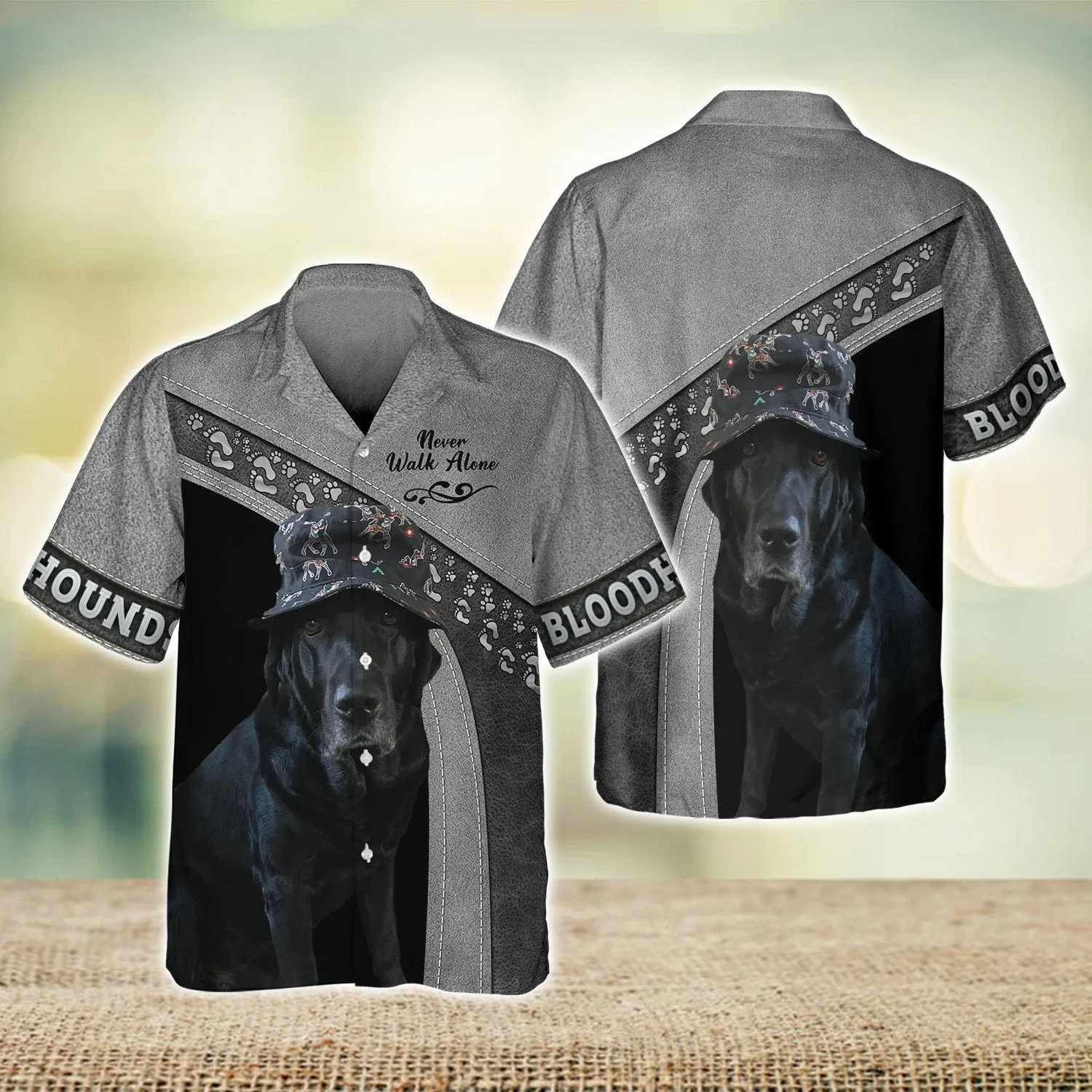 Bloodhounds Love Never Walk Alone 3D Full Print Shirts, Dog Memorial Gifts for loss of Dog
