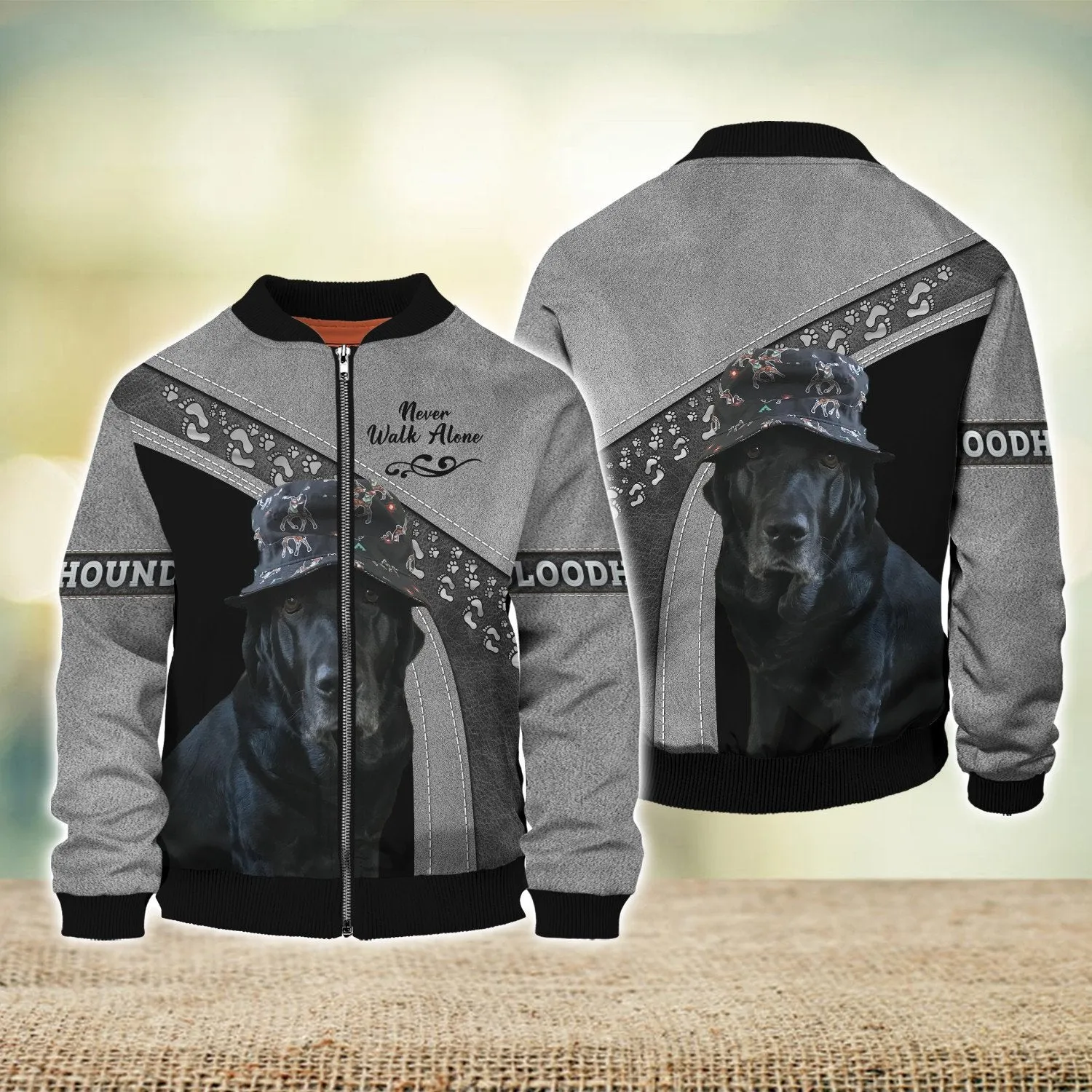 Bloodhounds Love Never Walk Alone 3D Full Print Shirts, Dog Memorial Gifts for loss of Dog