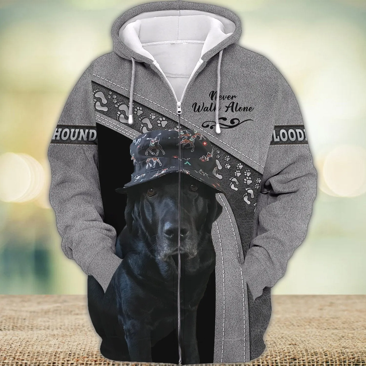 Bloodhounds Love Never Walk Alone 3D Full Print Shirts, Dog Memorial Gifts for loss of Dog