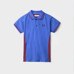 Blue with red Polo shirt for Boys