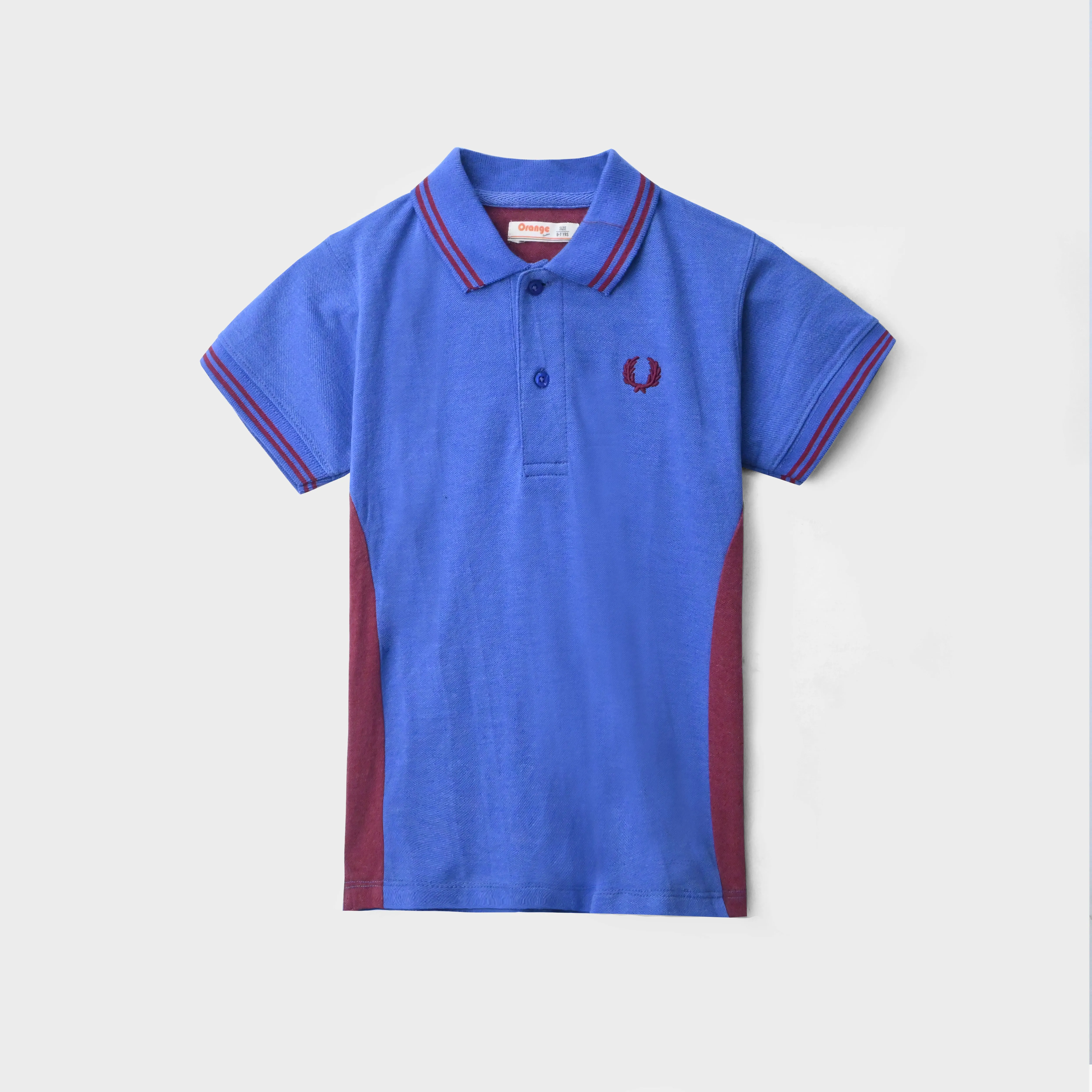 Blue with red Polo shirt for Boys