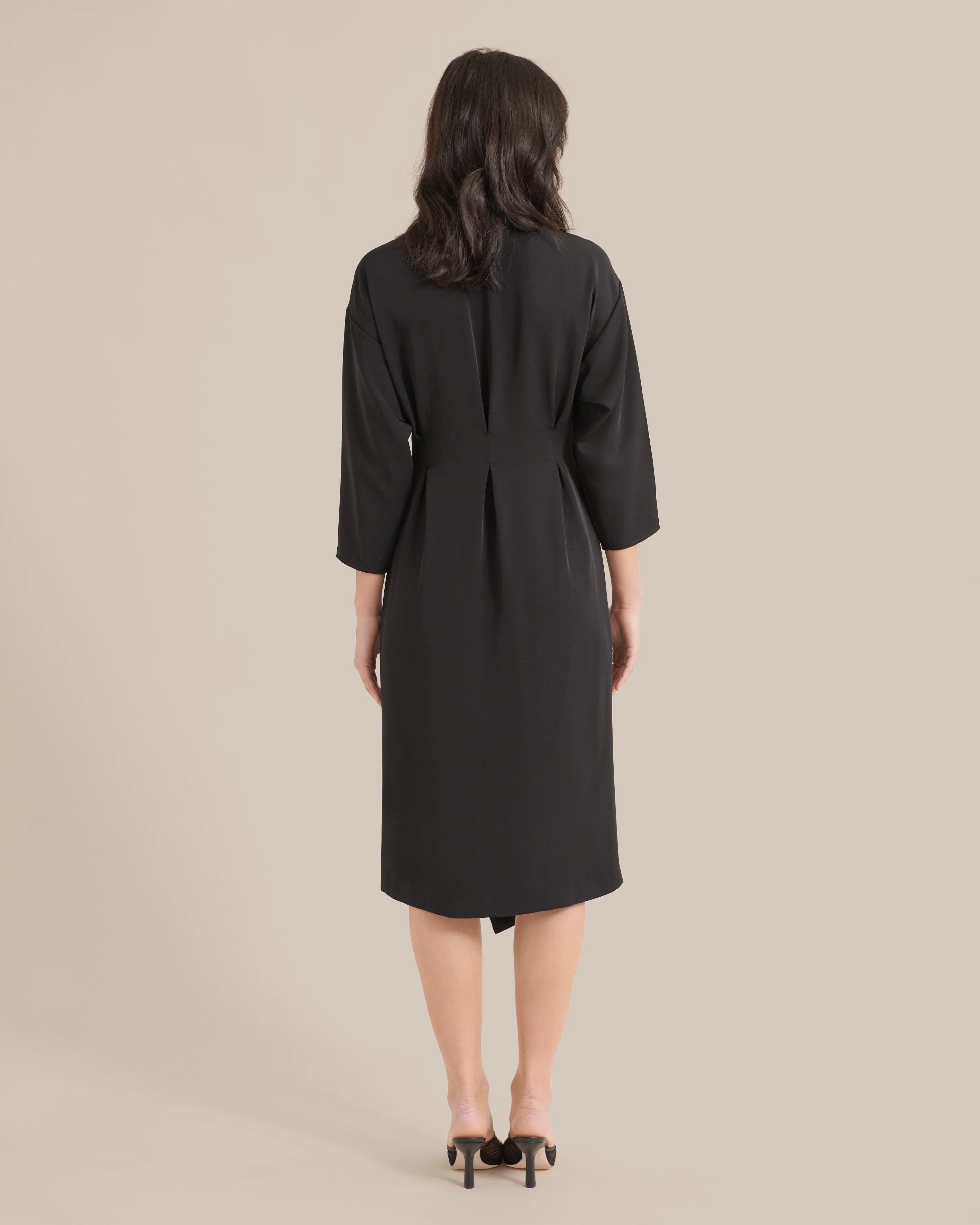 Brendolyn Button-Front Wrap Dress