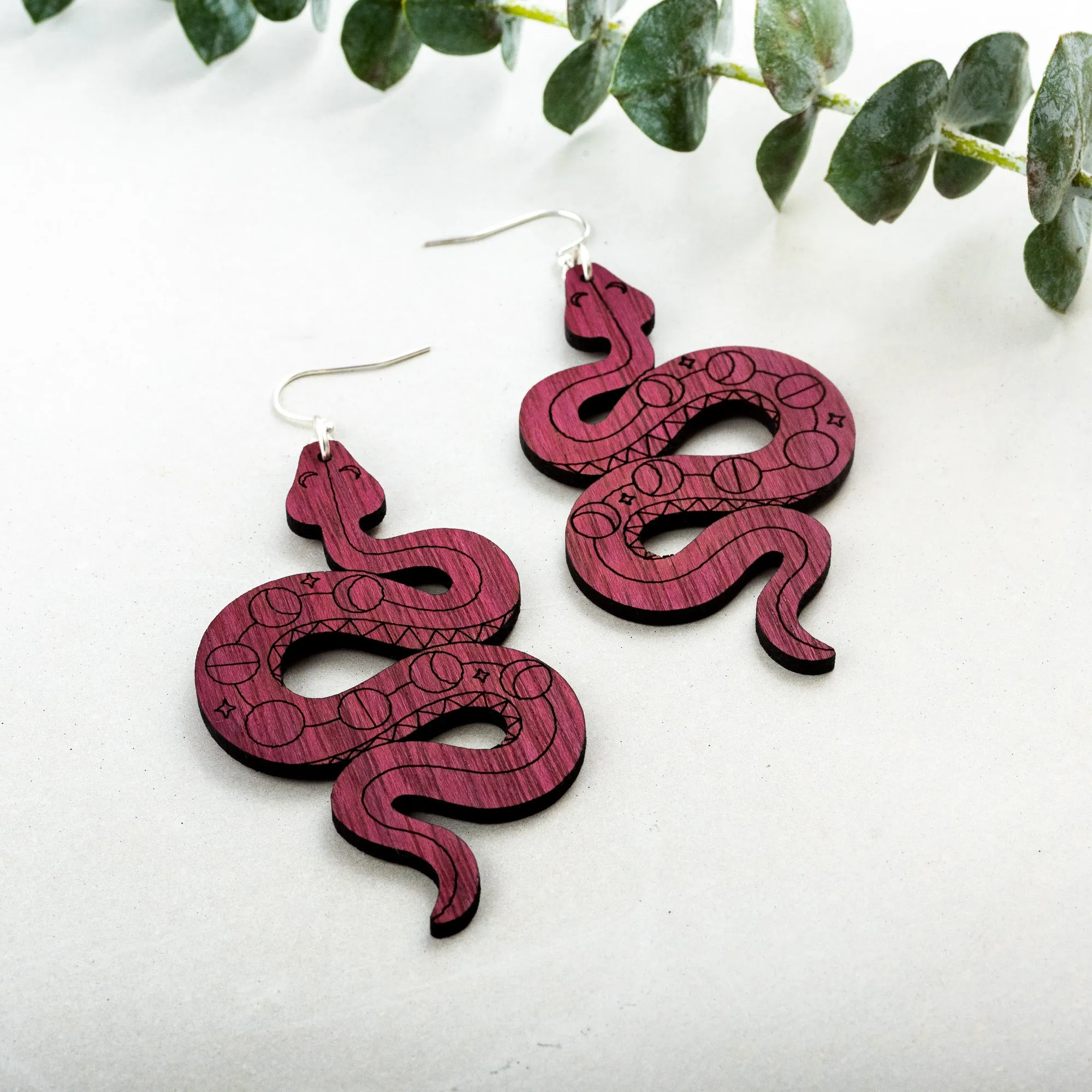 Celestial Snake Earrings