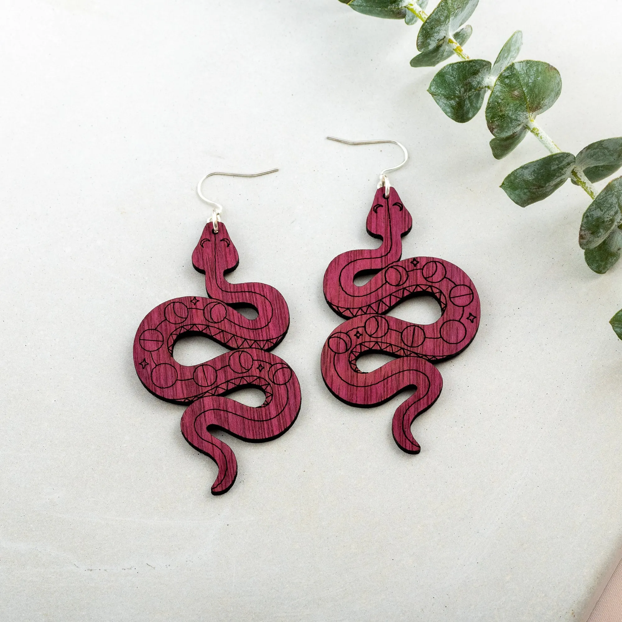 Celestial Snake Earrings