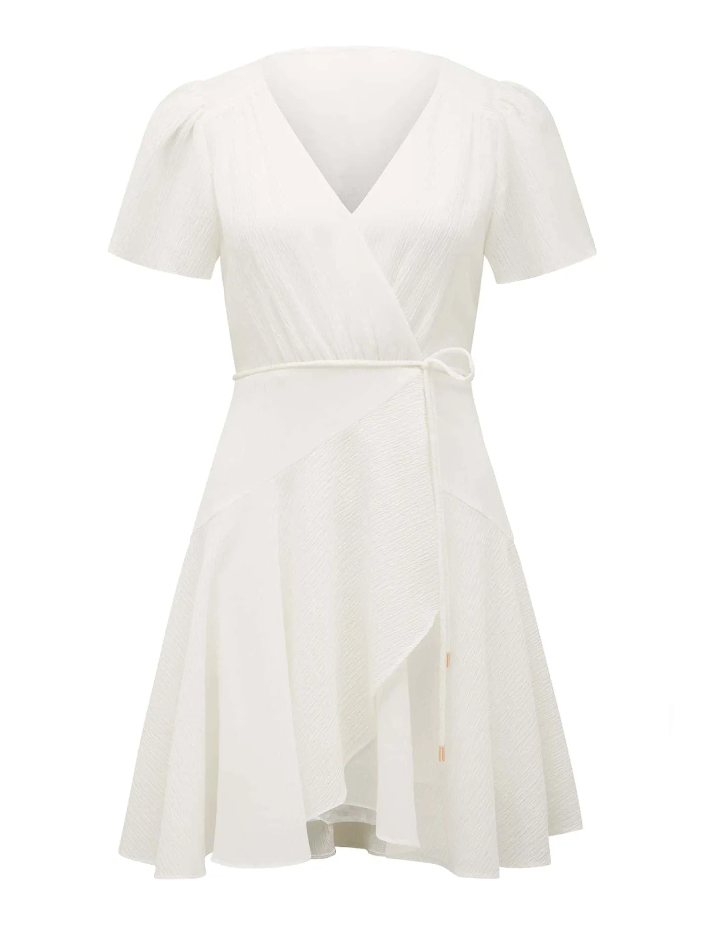 Chrissie Petite Flutter Sleeve Mini Dress