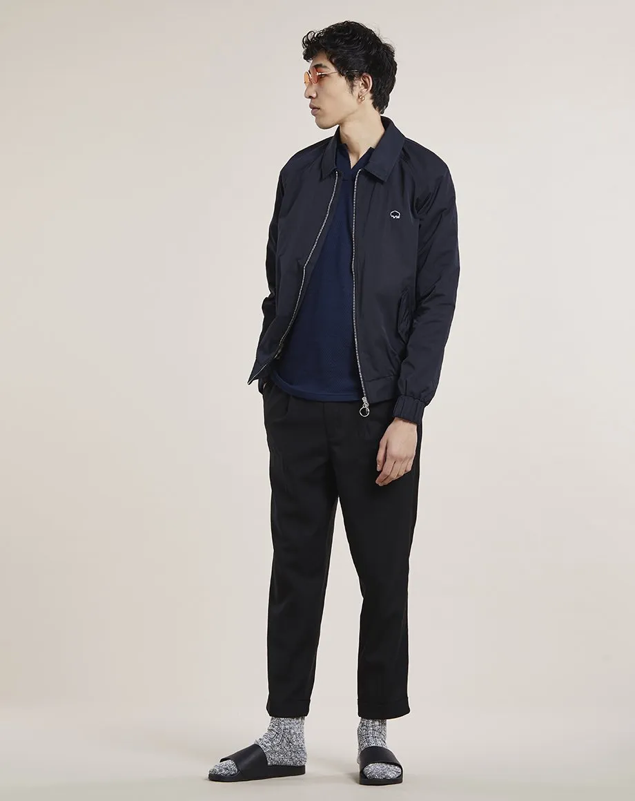 EINAR TEXTURED MENS T-SHIRT | NAVY