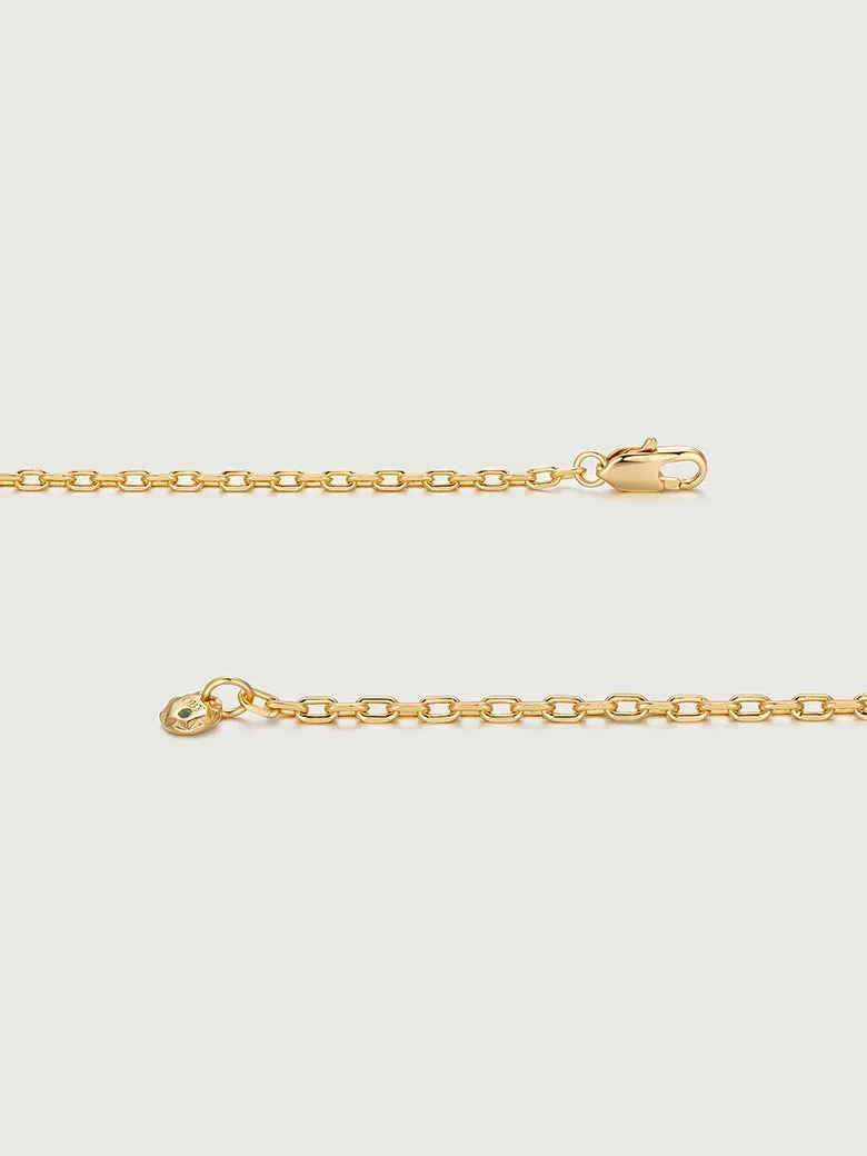 Emerald Spheres Bezel Set Necklace