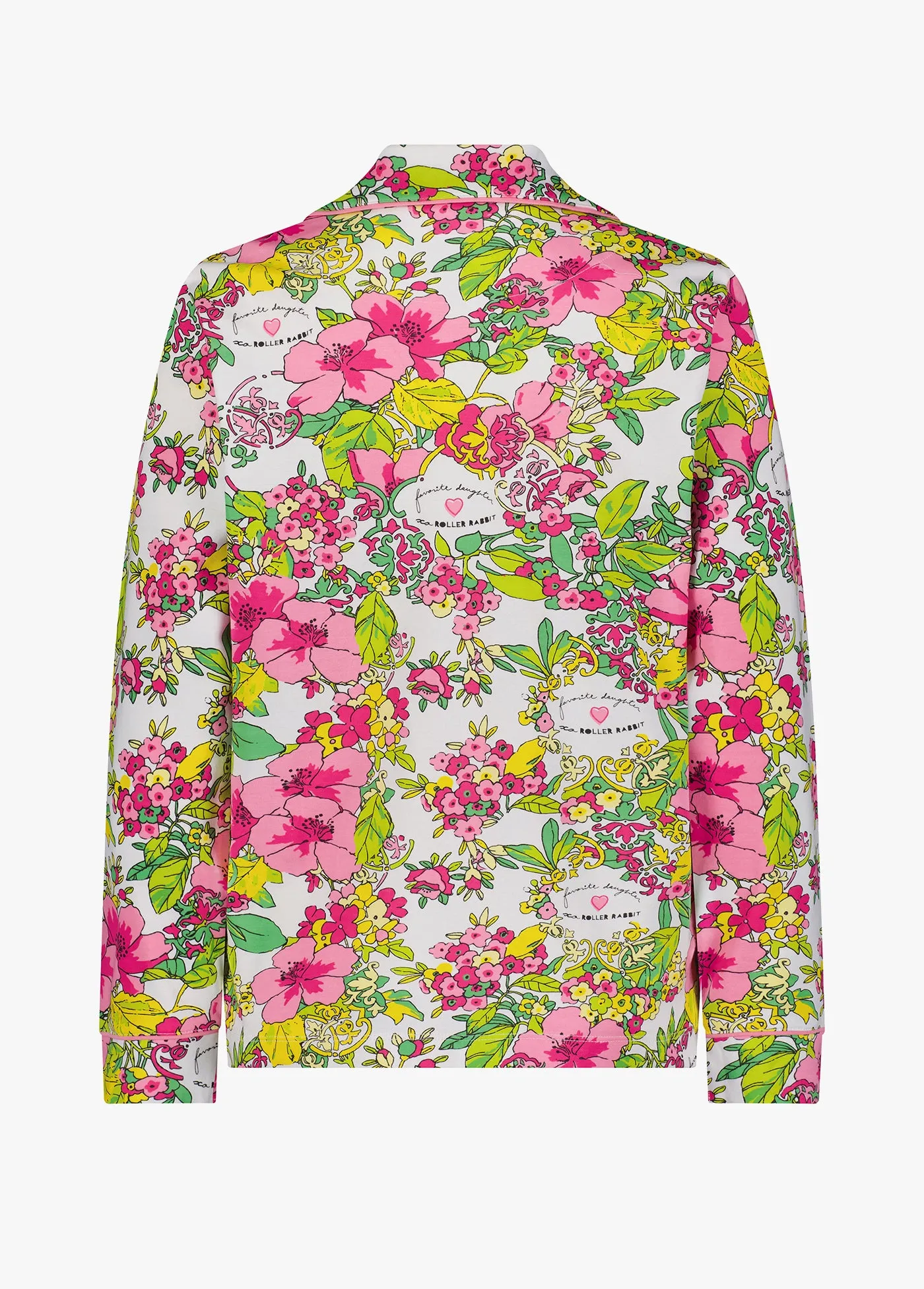 FAVORITE DAUGHTER X ROLLER RABBIT LONG SLEEVE POLO PAJAMAS