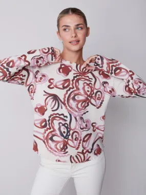 Frayed Edge Crew Neck