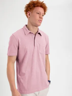 Garment Dye Beatnik Polo - Washed Pink