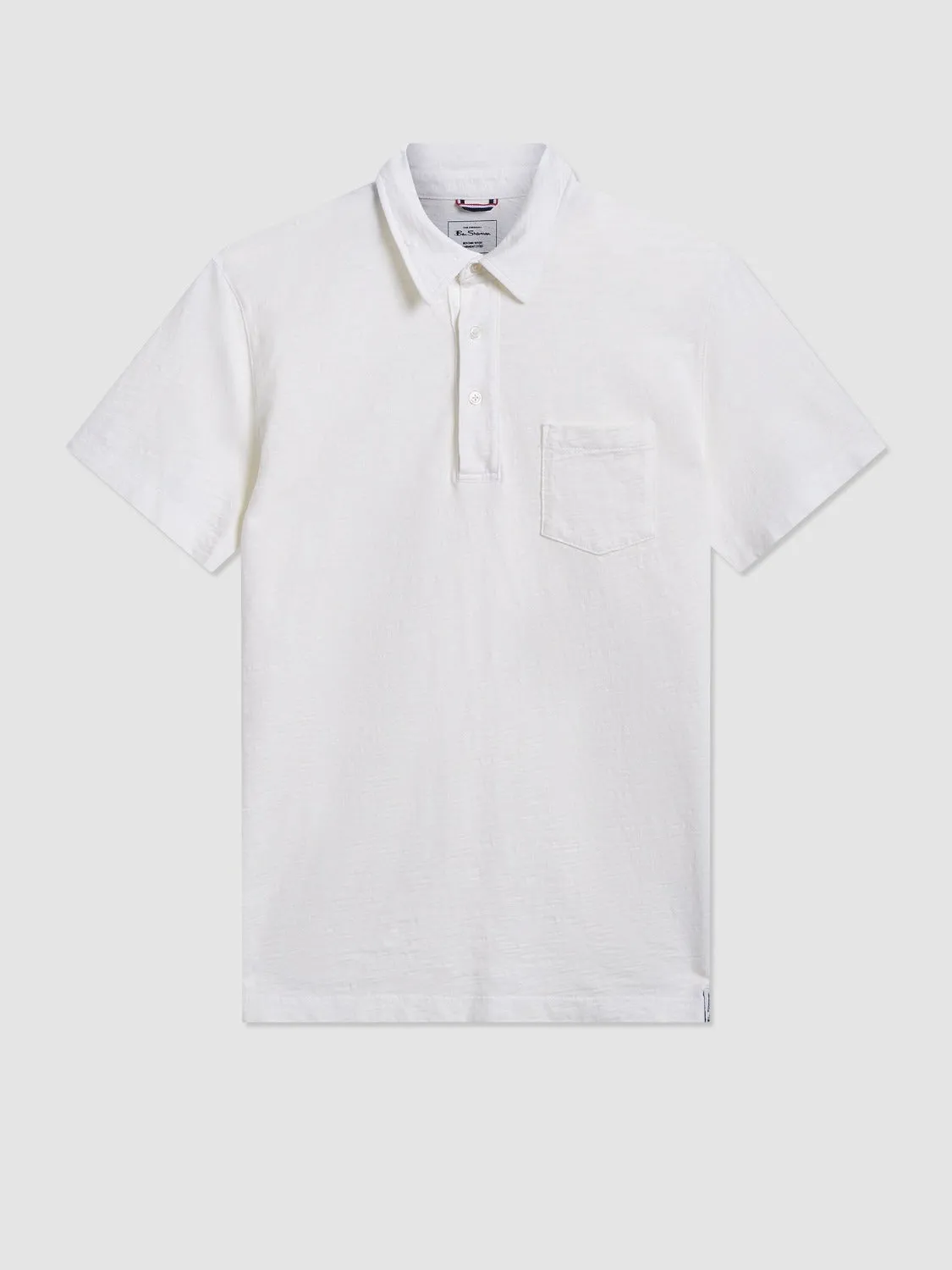 Garment Dye Beatnik Polo - White