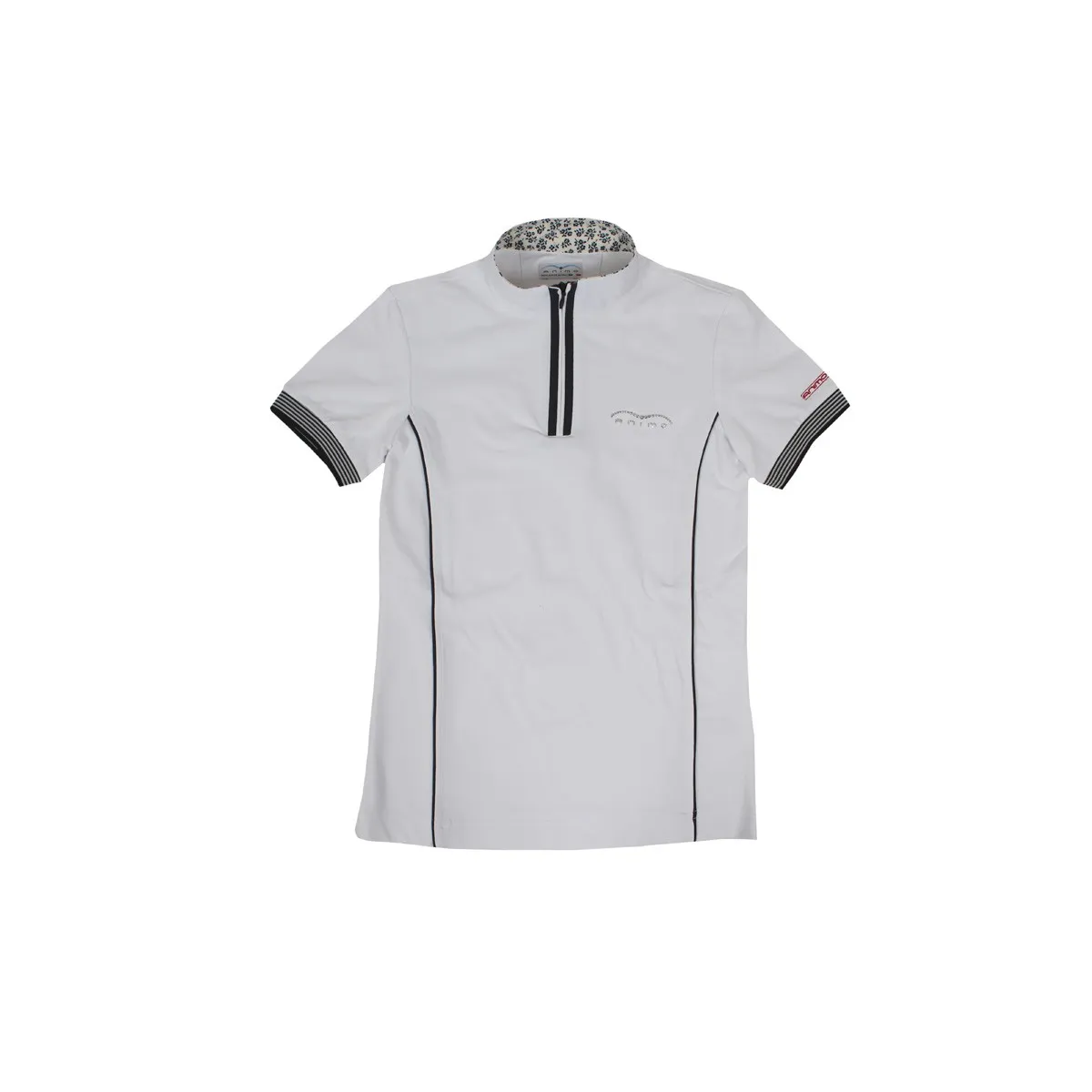 GIRLS JERSEY SHOW POLO SHIRT BY ANIMO MOD. BABET White blue