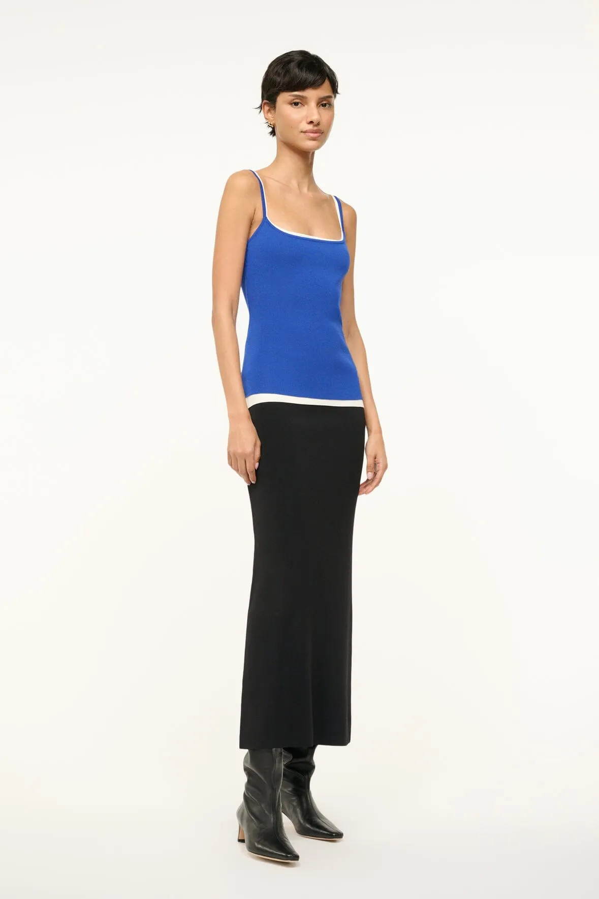 IGNACIO DRESS | DEEP SEA BLACK IVORY