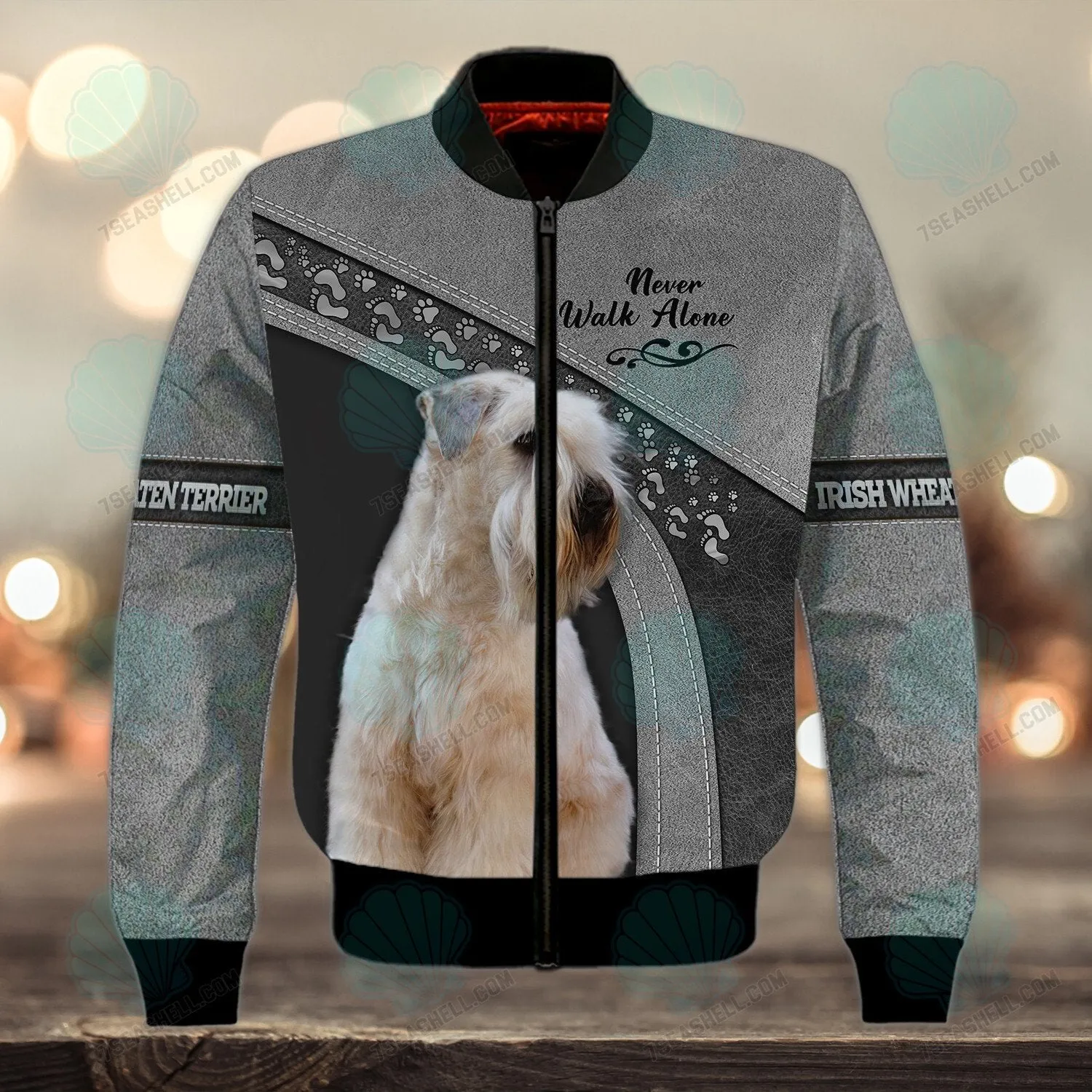 Irish Wheaten terrier Love Never Walk Alone 3D Full Print Shirts, Christmas Dog Memorial Gifts for loss of Dog