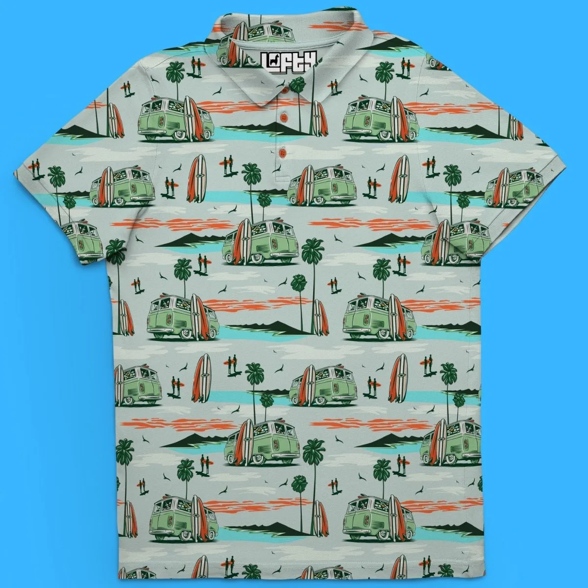 It's Bussin' | Cool Coastal Beach Golf Polo for Men