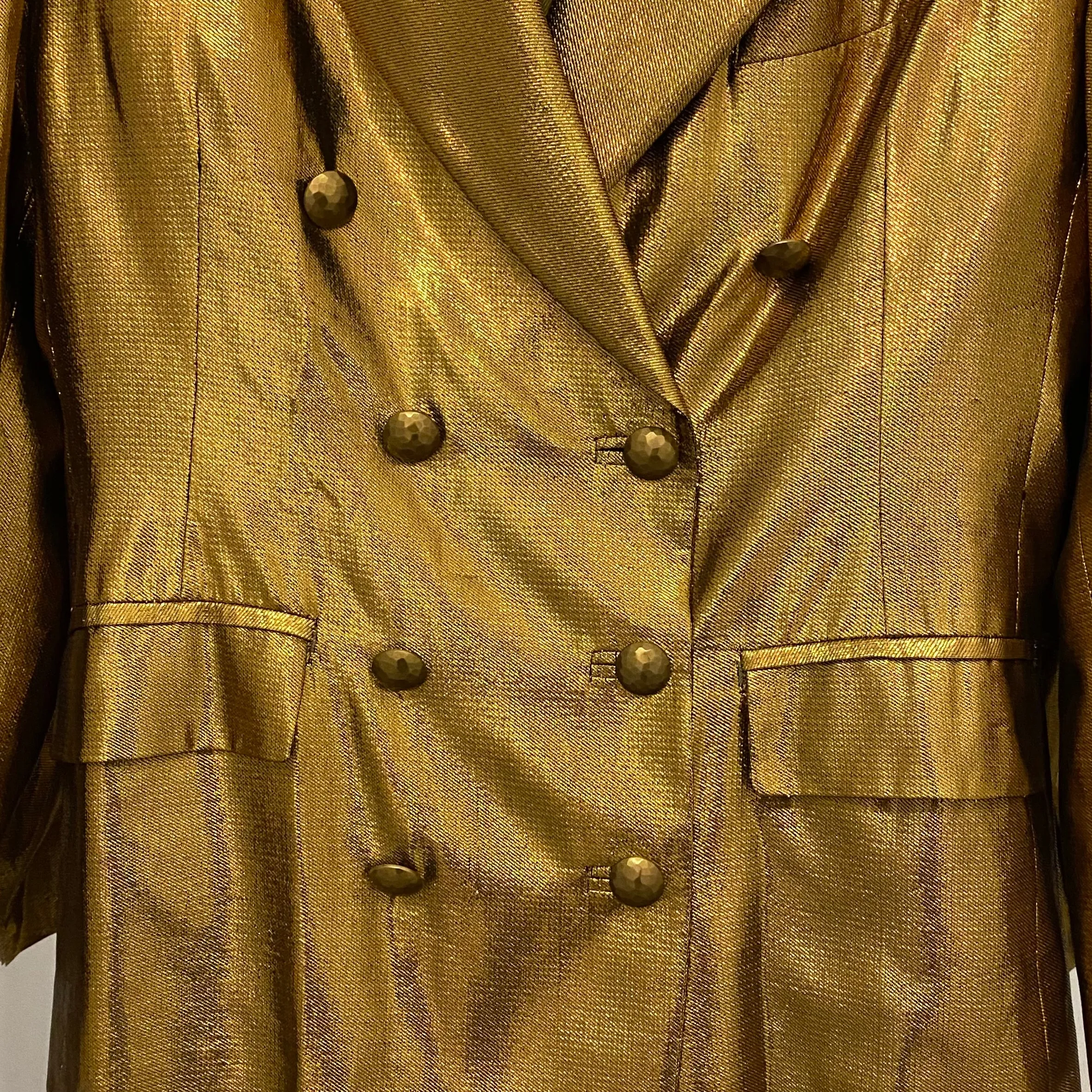 Jean Paul Gaultier Gold Lamé Blazer