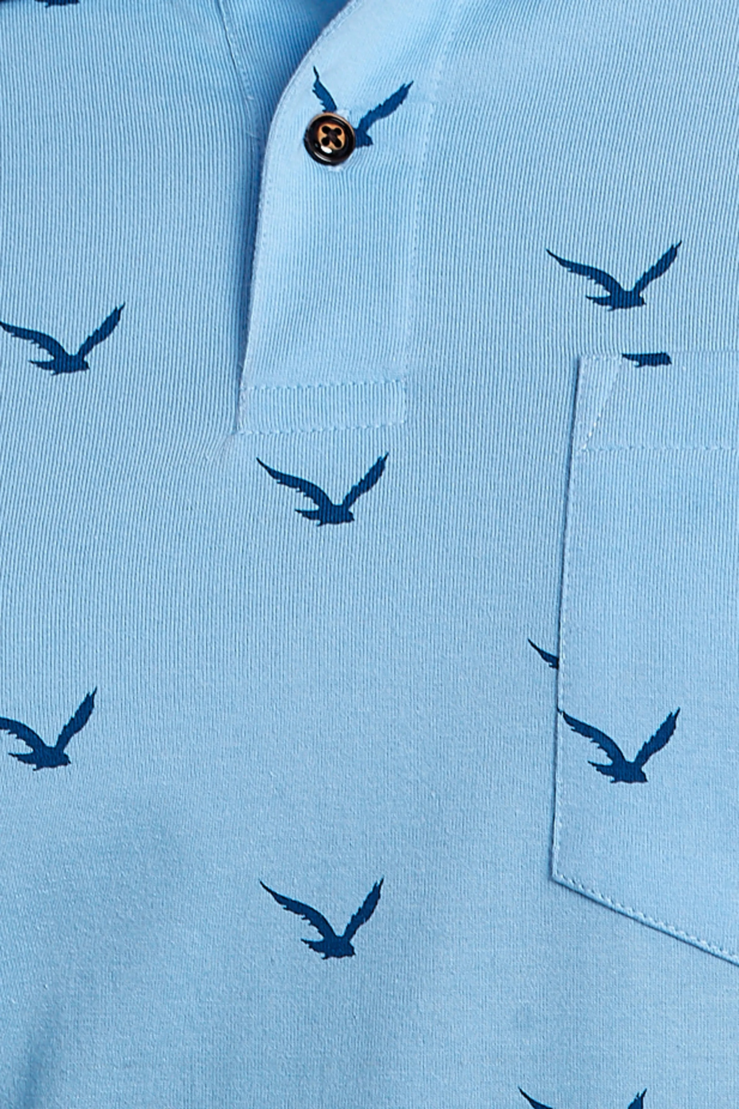 Jersey Bird Print Polo