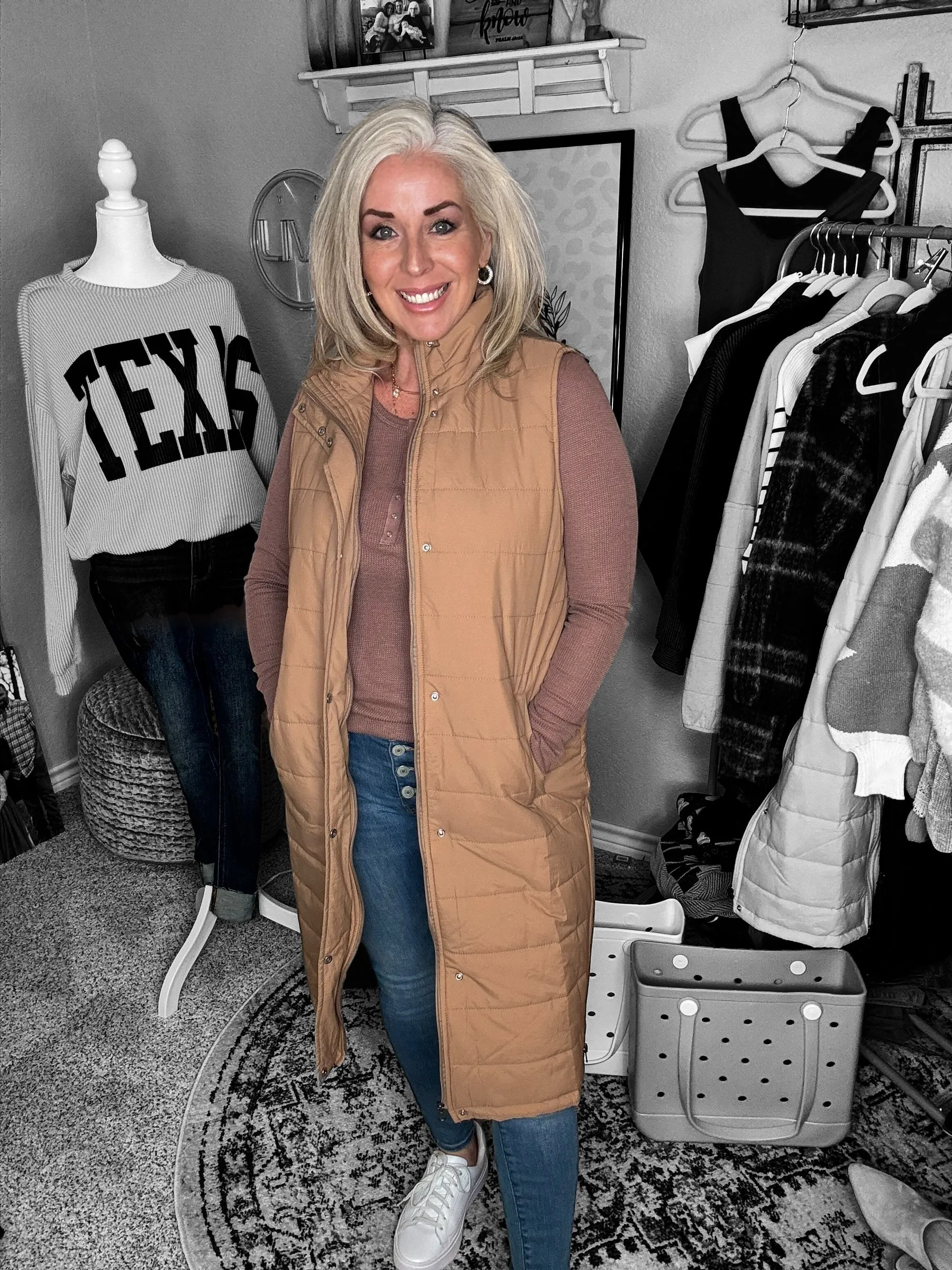 Kendall Long Puffer Vest