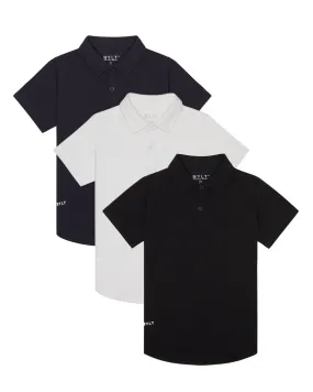 Kid's Drop-Cut: LUX Polo - Custom 3 Pack