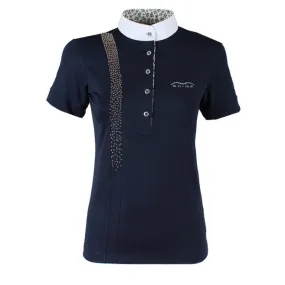LADIES JERSEY SHOW POLO SHIRT BY ANIMO MOD. BEL Blue