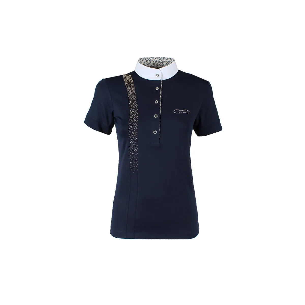 LADIES JERSEY SHOW POLO SHIRT BY ANIMO MOD. BEL Blue