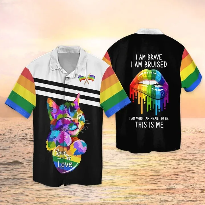 LGBT Cat Lovers I Am Bruised 3D Shirt, Lgbt Life, Pride Month Shirt