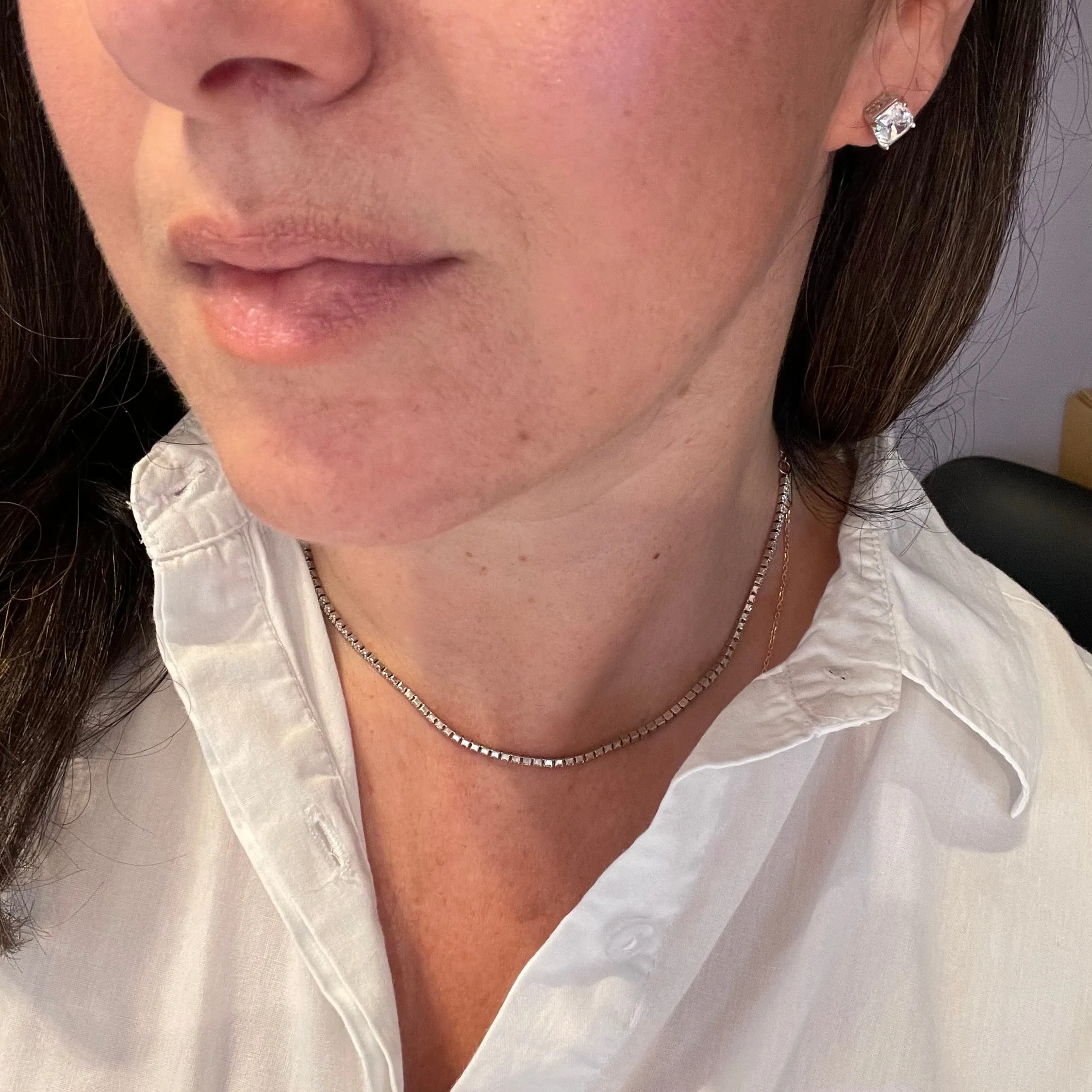 Lightweight Tennis Choker Necklace