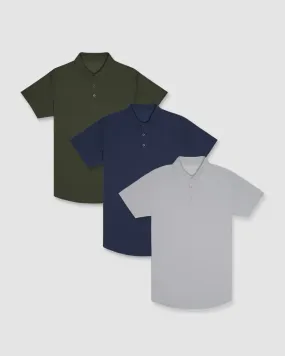 Limitless Short Sleeve Polo - Custom 3 Pack