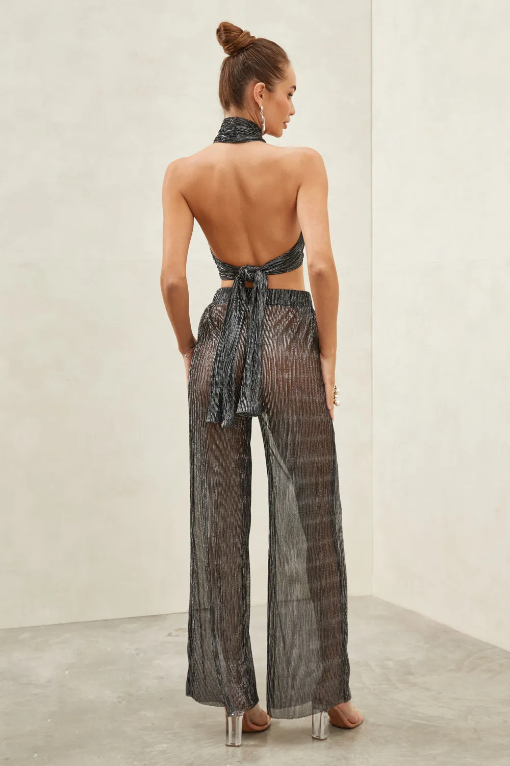 Lux Wrap Top Black