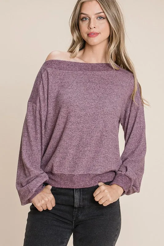 Mauve Tiger Brushed Top