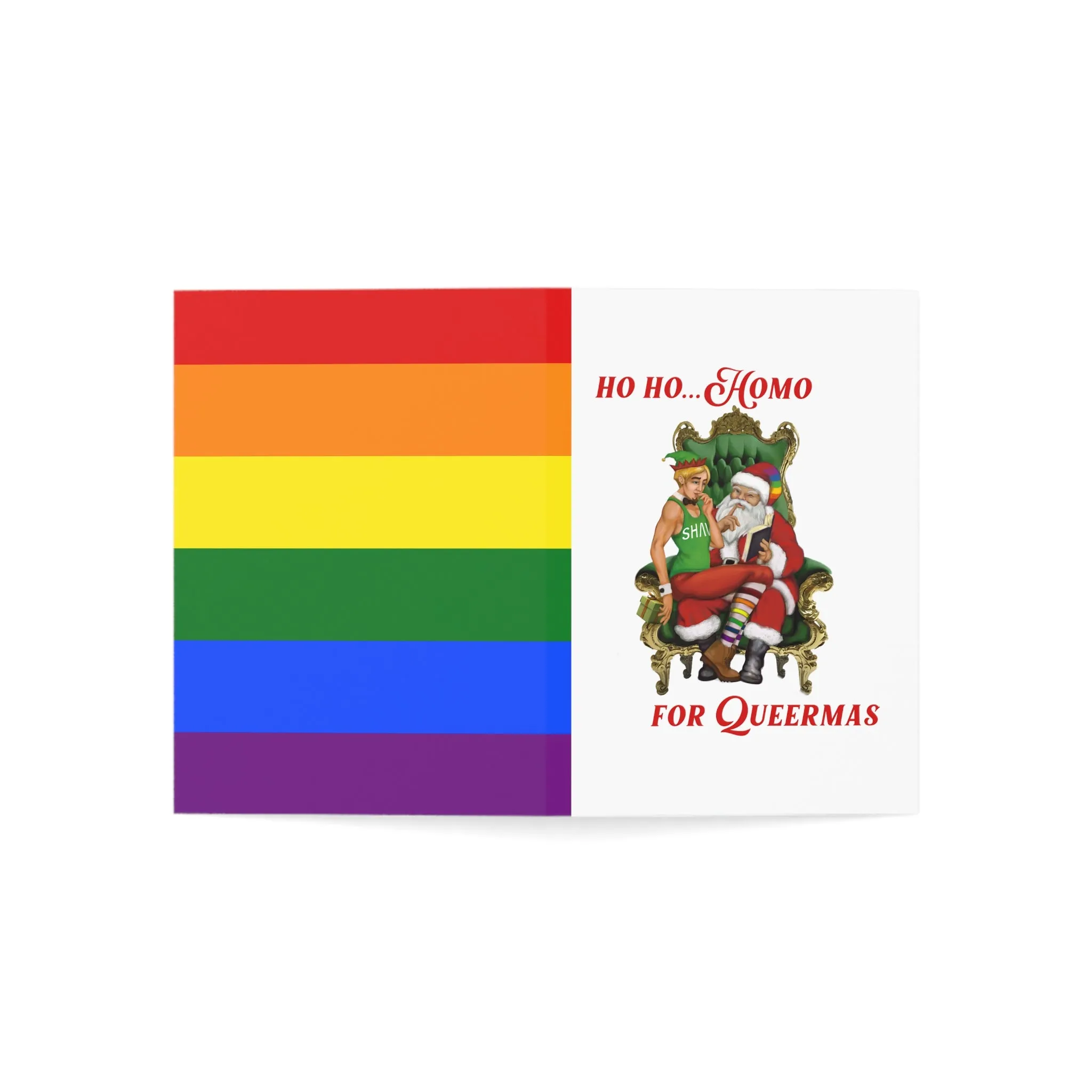 Merry Queermas Greeting Cards ' Have a Holly Jolly Queermas(With SHAVA)