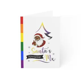 Merry Queermas Greeting Cards ' Santa's Favourite MX Nonbinary