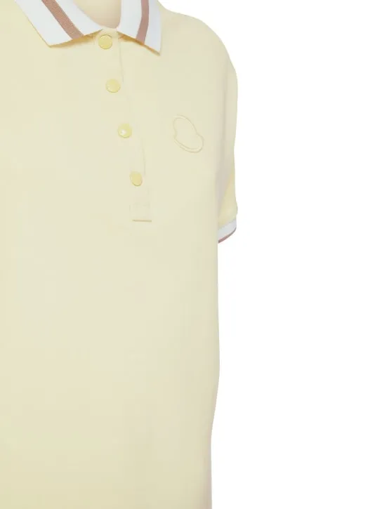 Moncler   Polo cotton jersey logo top 