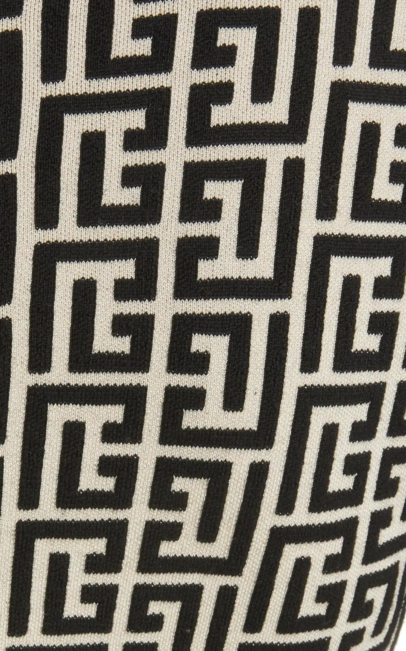 Monogram Jacquard Wool Blend Minidress